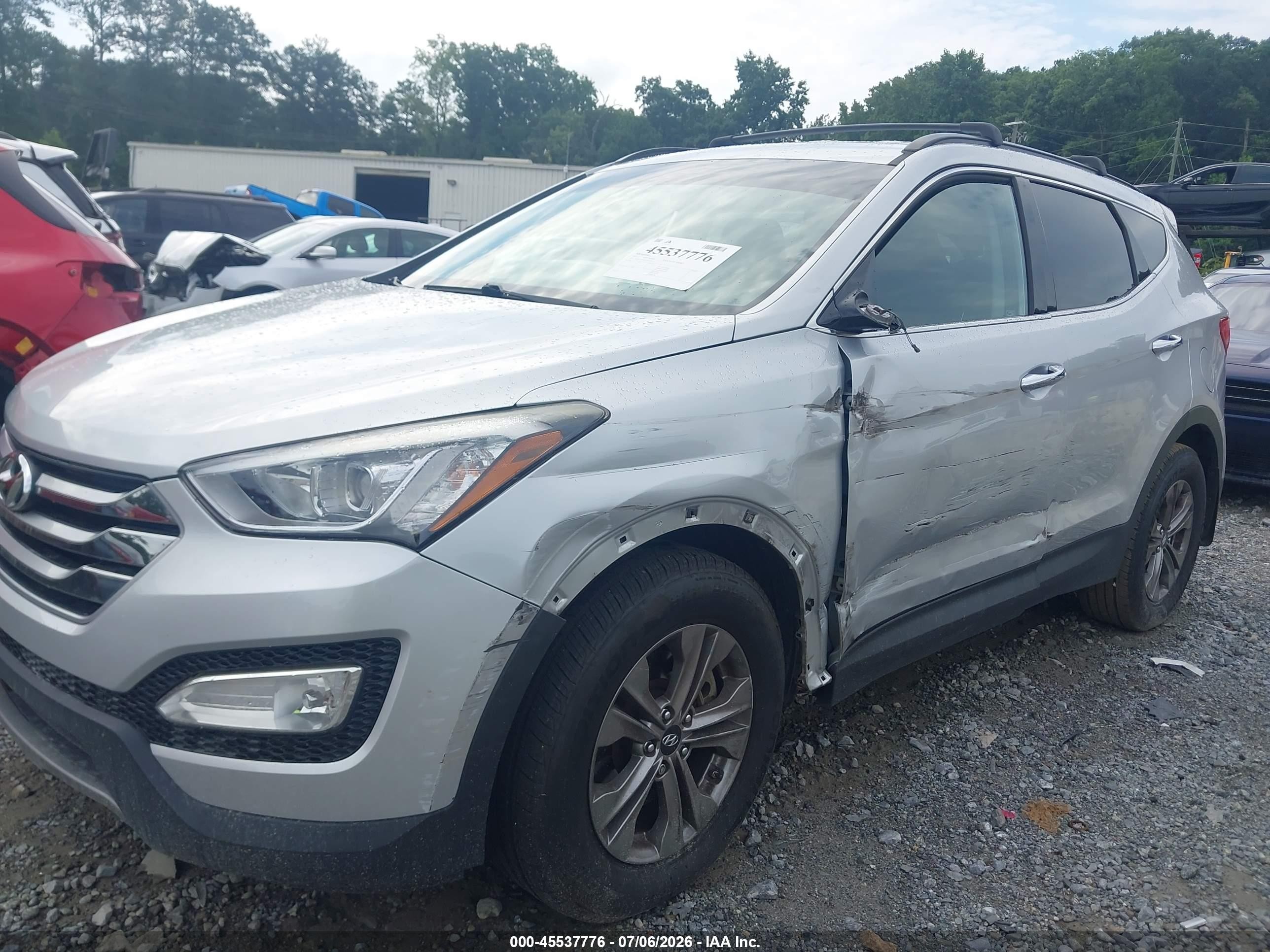 2015 Hyundai Santa Fe Sport 2.4l Серебряный vin: 5XYZU3LB4FG304770