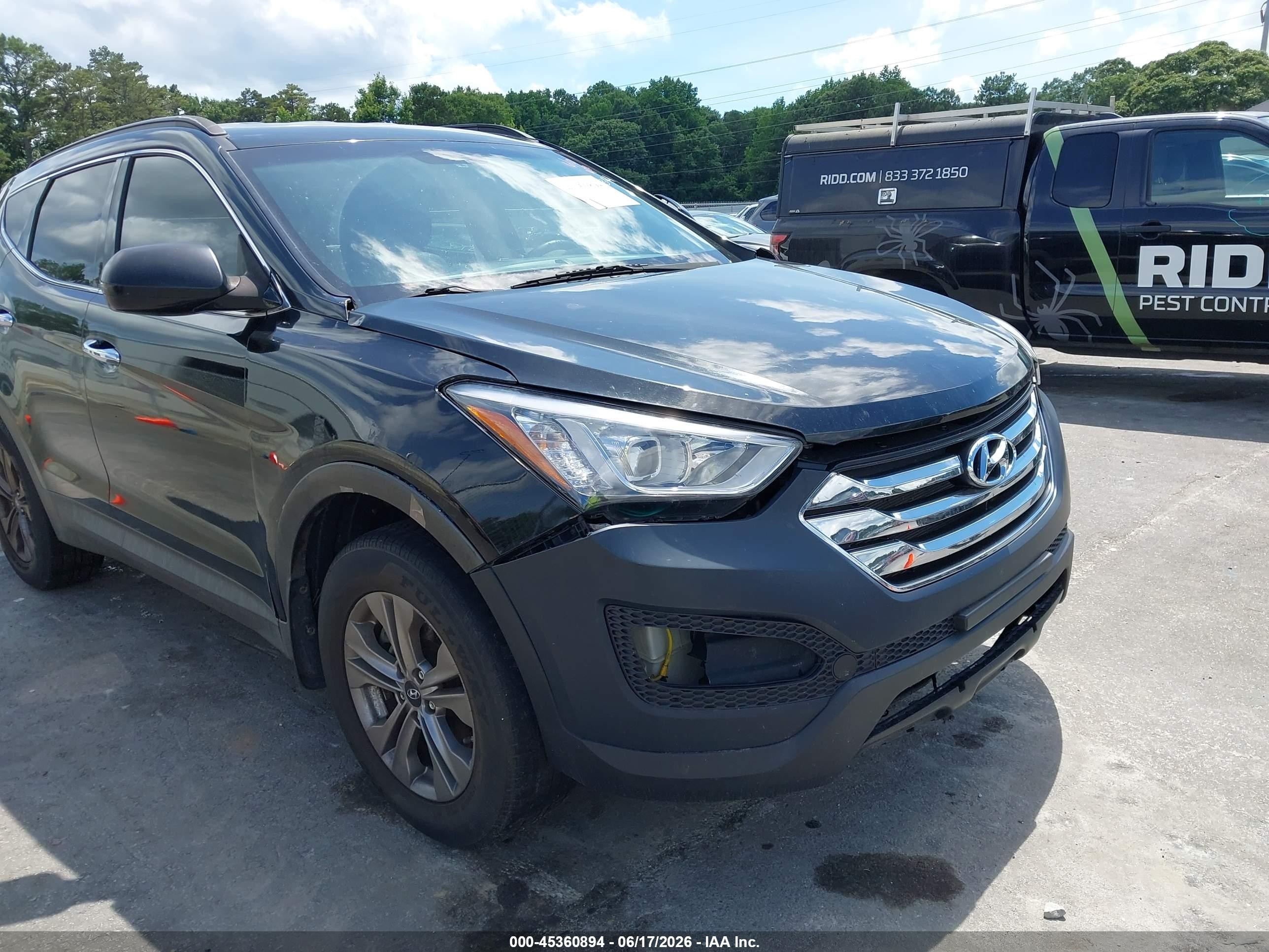 2015 Hyundai Santa Fe Sport 2.4l Black vin: 5XYZU3LB4FG305336