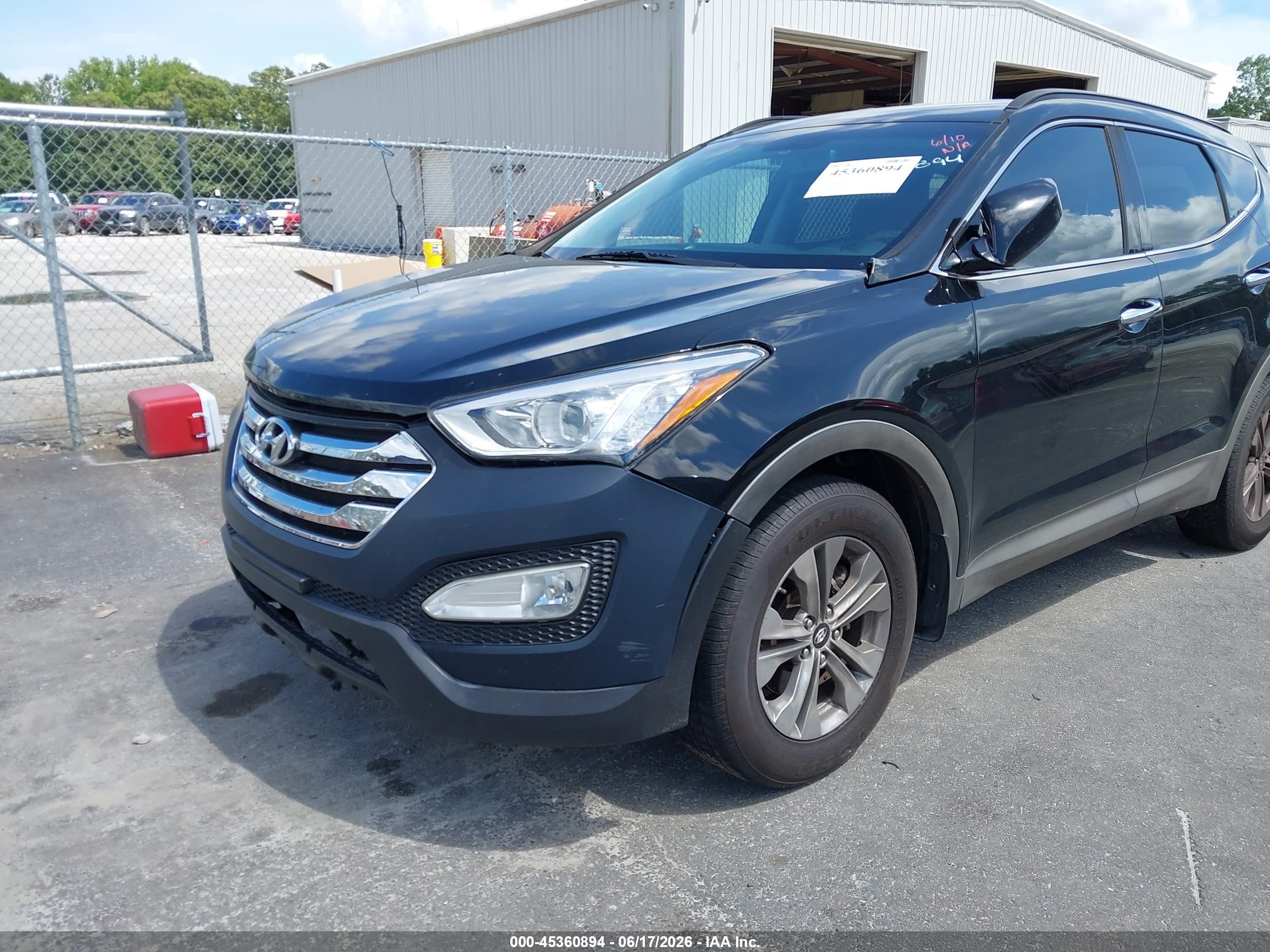2015 Hyundai Santa Fe Sport 2.4l Black vin: 5XYZU3LB4FG305336