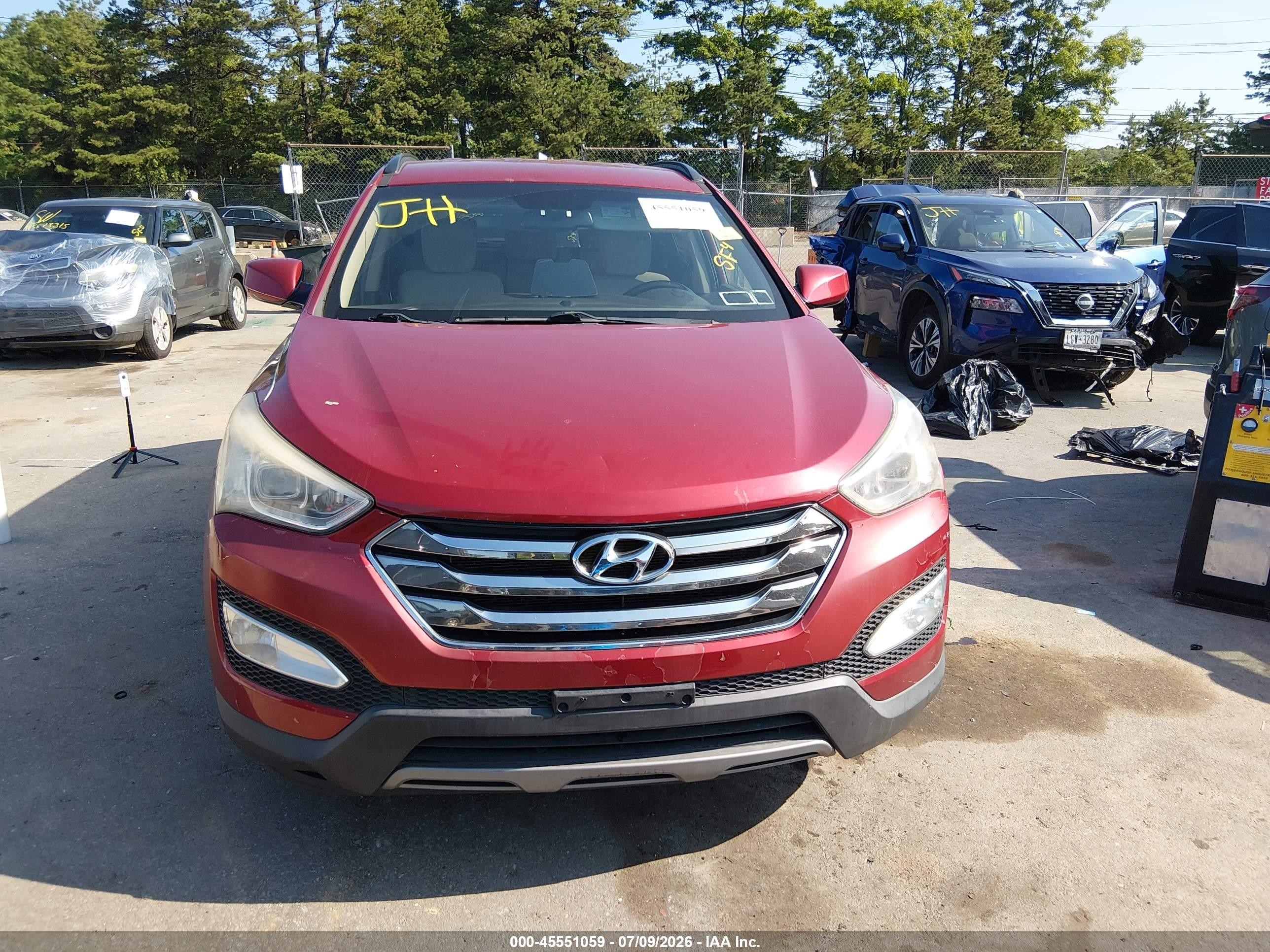 2013 Hyundai Santa Fe Sport Красный vin: 5XYZU3LB5DG008055