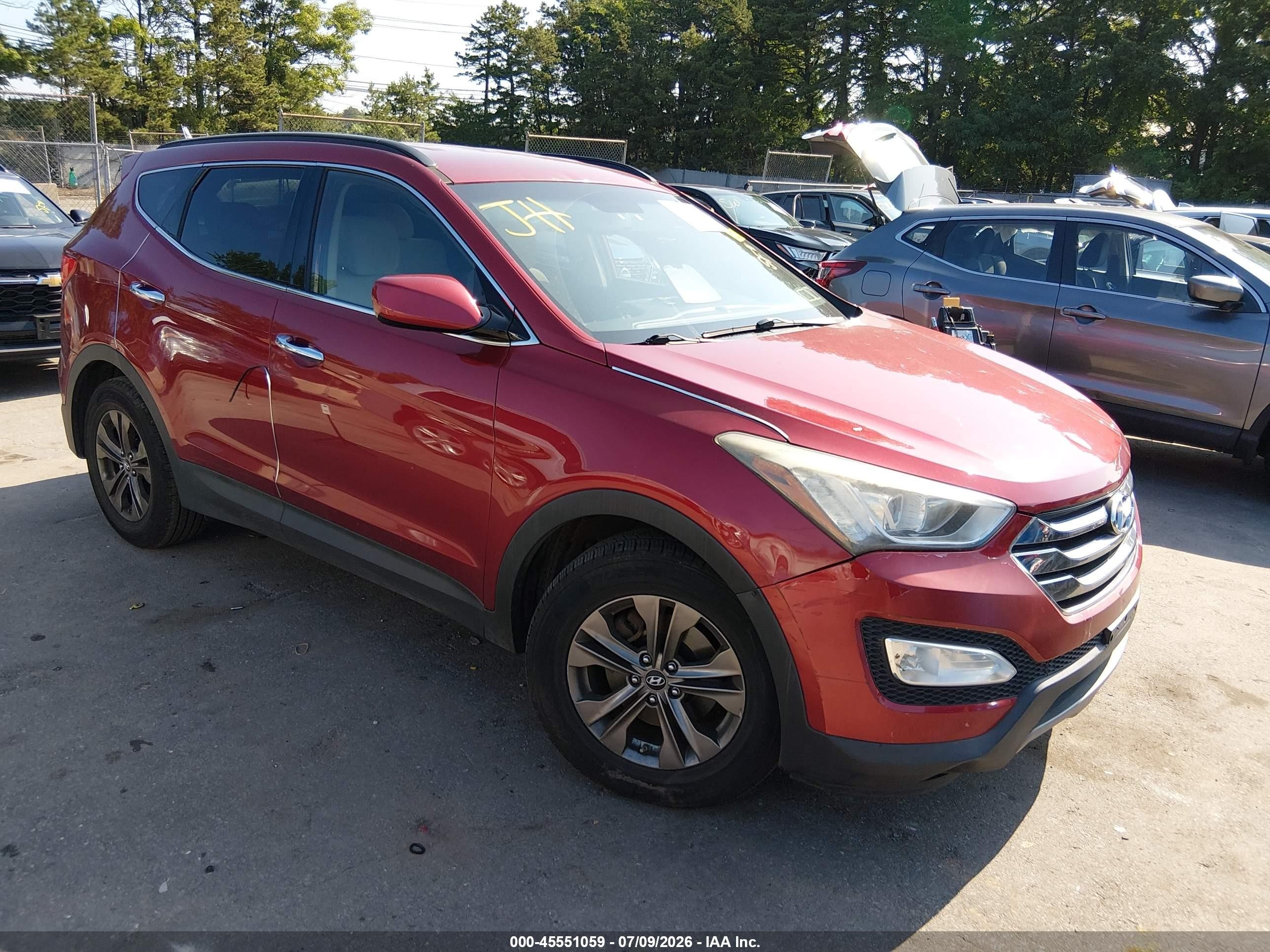 2013 Hyundai Santa Fe Sport Red vin: 5XYZU3LB5DG008055