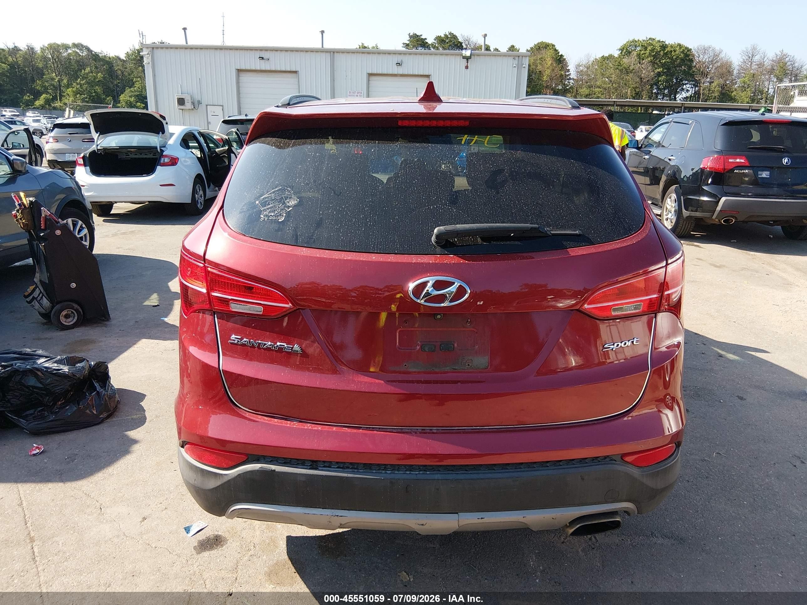 2013 Hyundai Santa Fe Sport Красный vin: 5XYZU3LB5DG008055