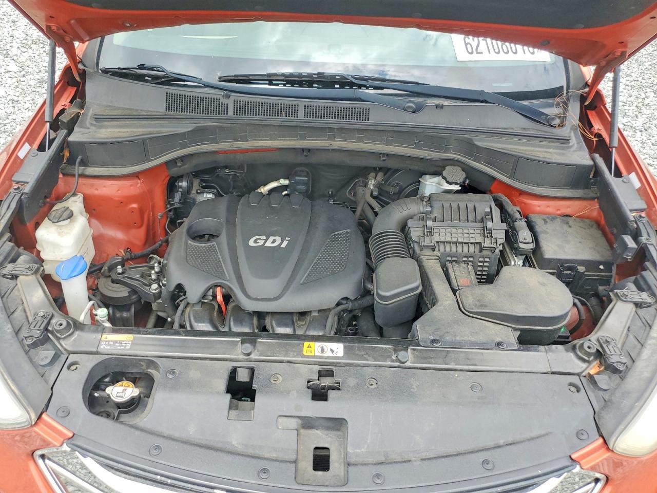 2013 Hyundai Santa Fe Sport 2.4l Оранжевый vin: 5XYZU3LB5DG008069
