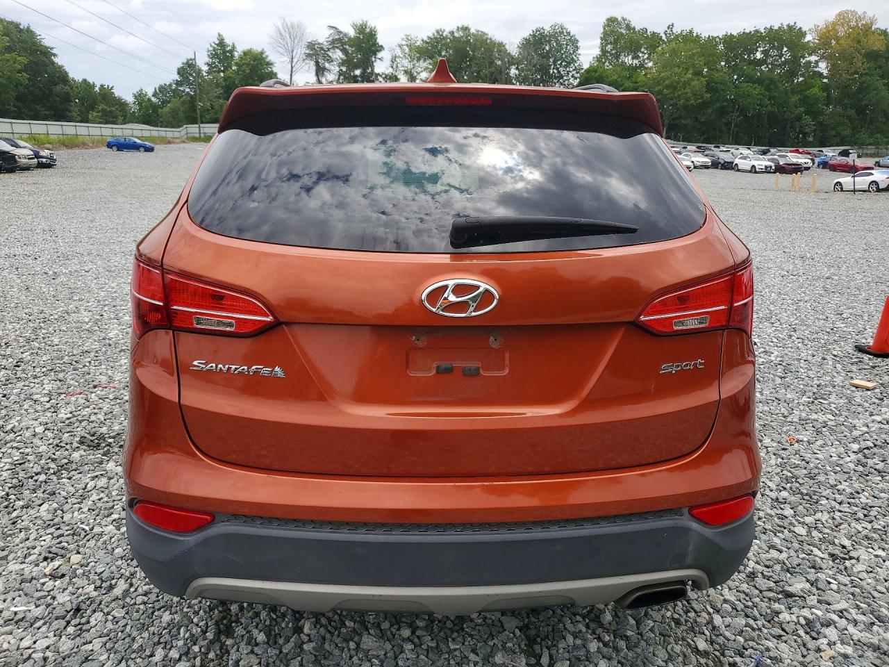 2013 Hyundai Santa Fe Sport 2.4l Оранжевый vin: 5XYZU3LB5DG008069