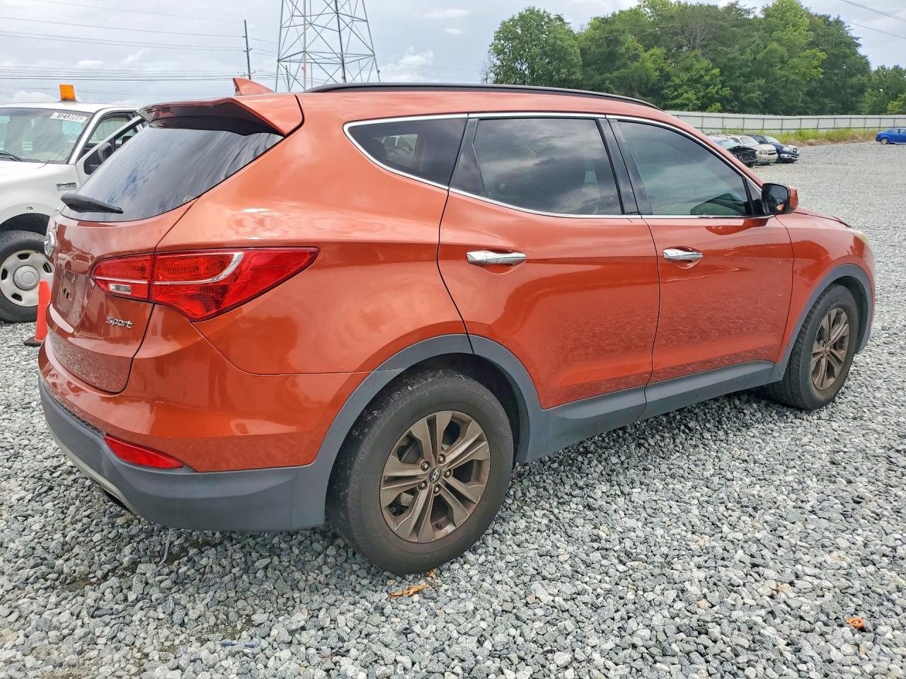 2013 Hyundai Santa Fe Sport 2.4l Оранжевый vin: 5XYZU3LB5DG008069