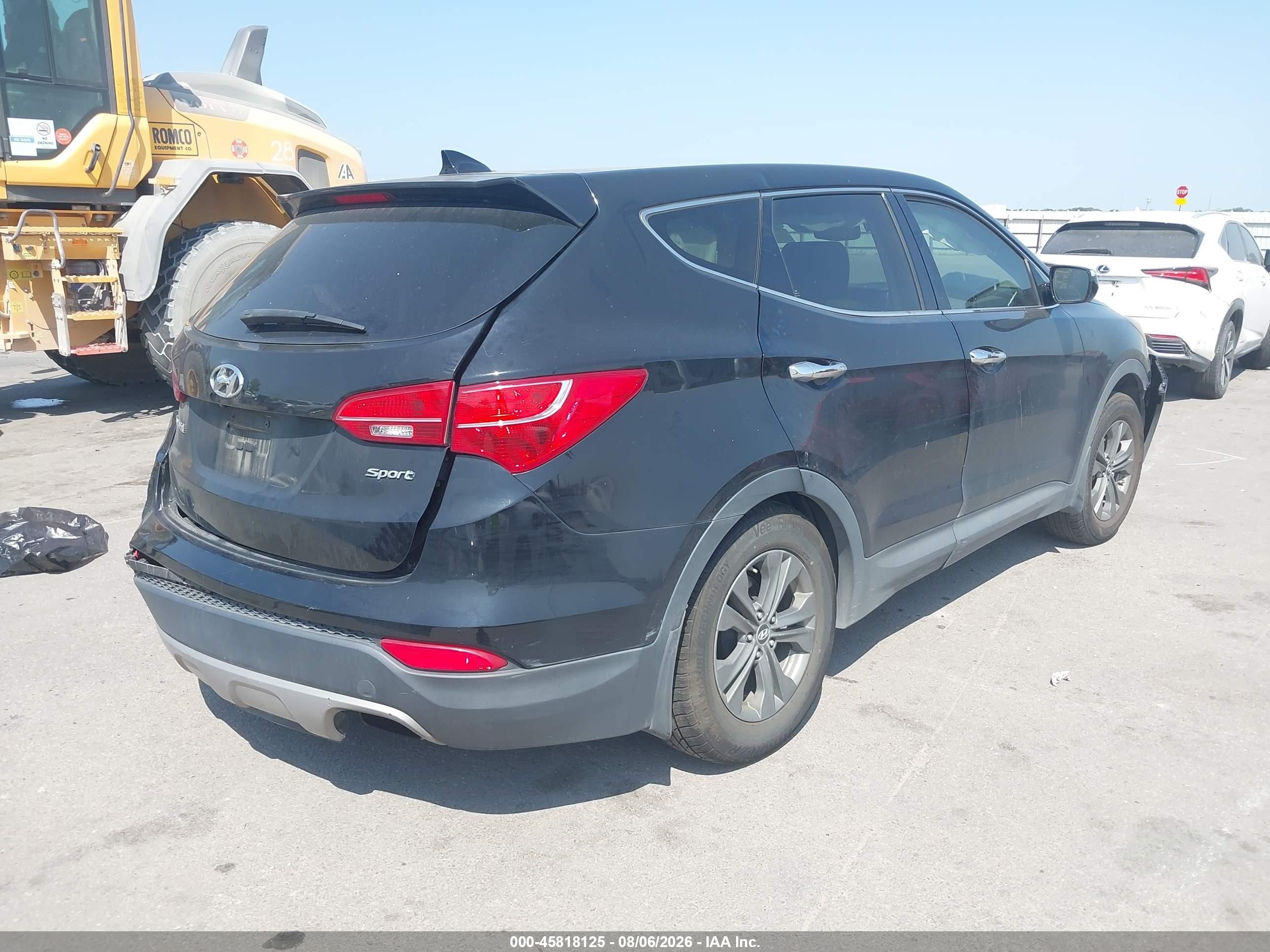 2013 Hyundai Santa Fe Sport Черный vin: 5XYZU3LB5DG016947