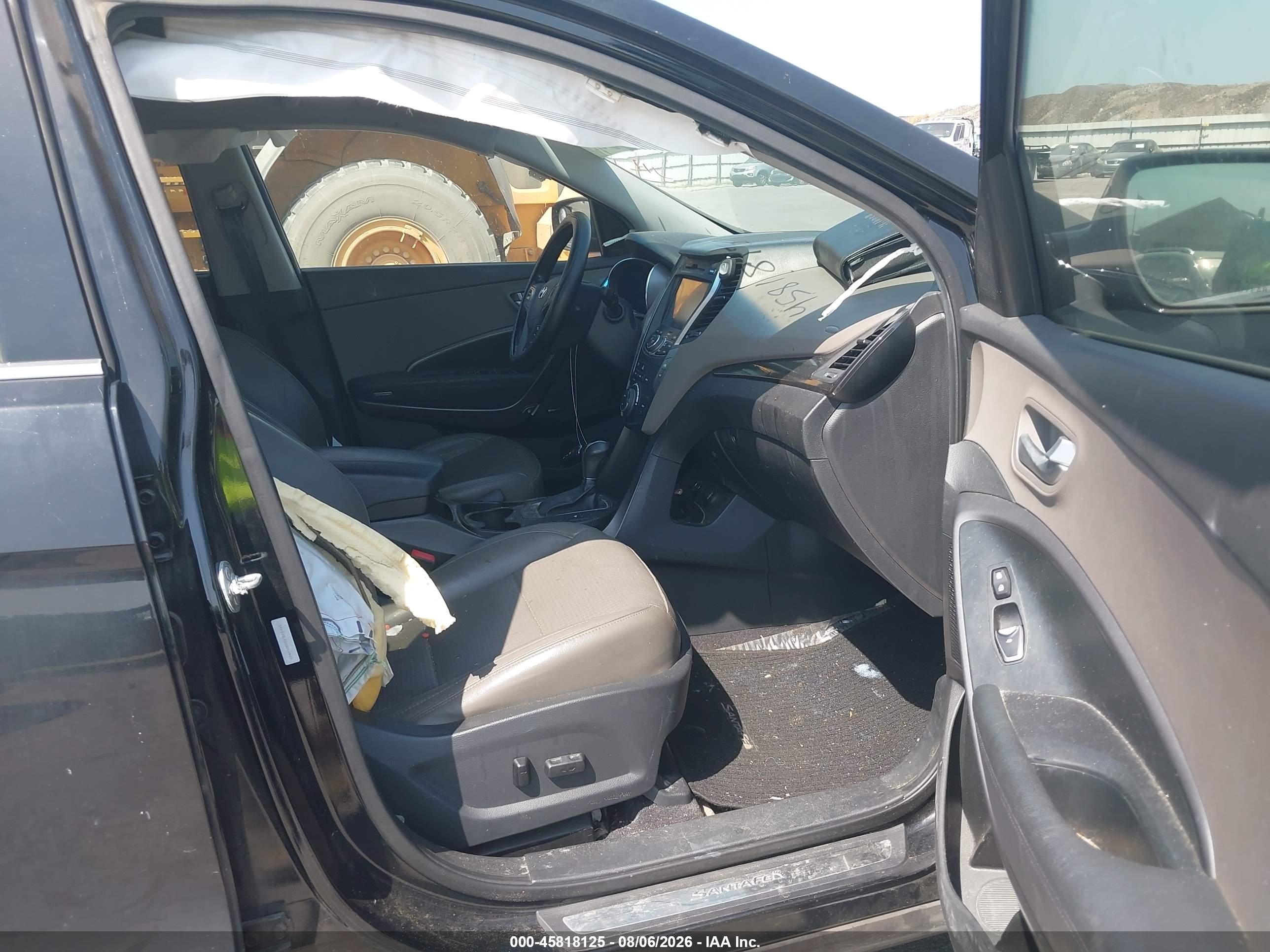 2013 Hyundai Santa Fe Sport Черный vin: 5XYZU3LB5DG016947