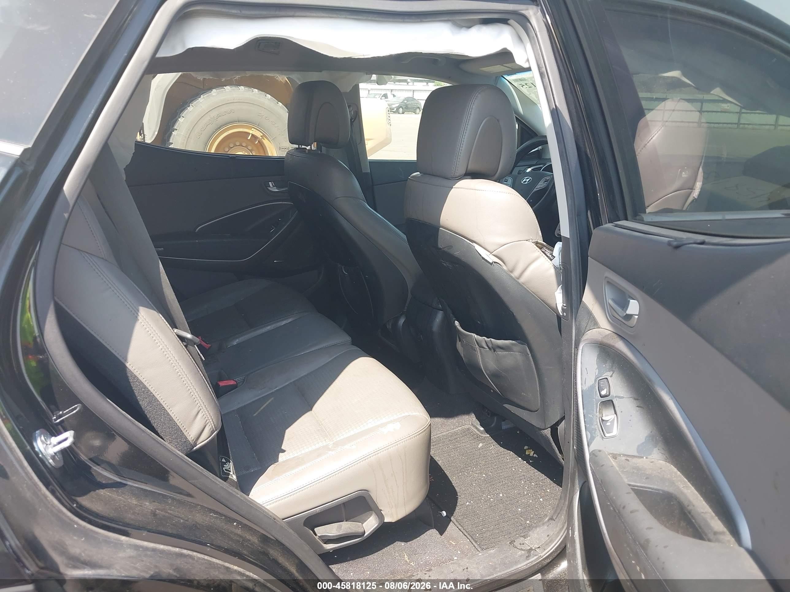 2013 Hyundai Santa Fe Sport Черный vin: 5XYZU3LB5DG016947