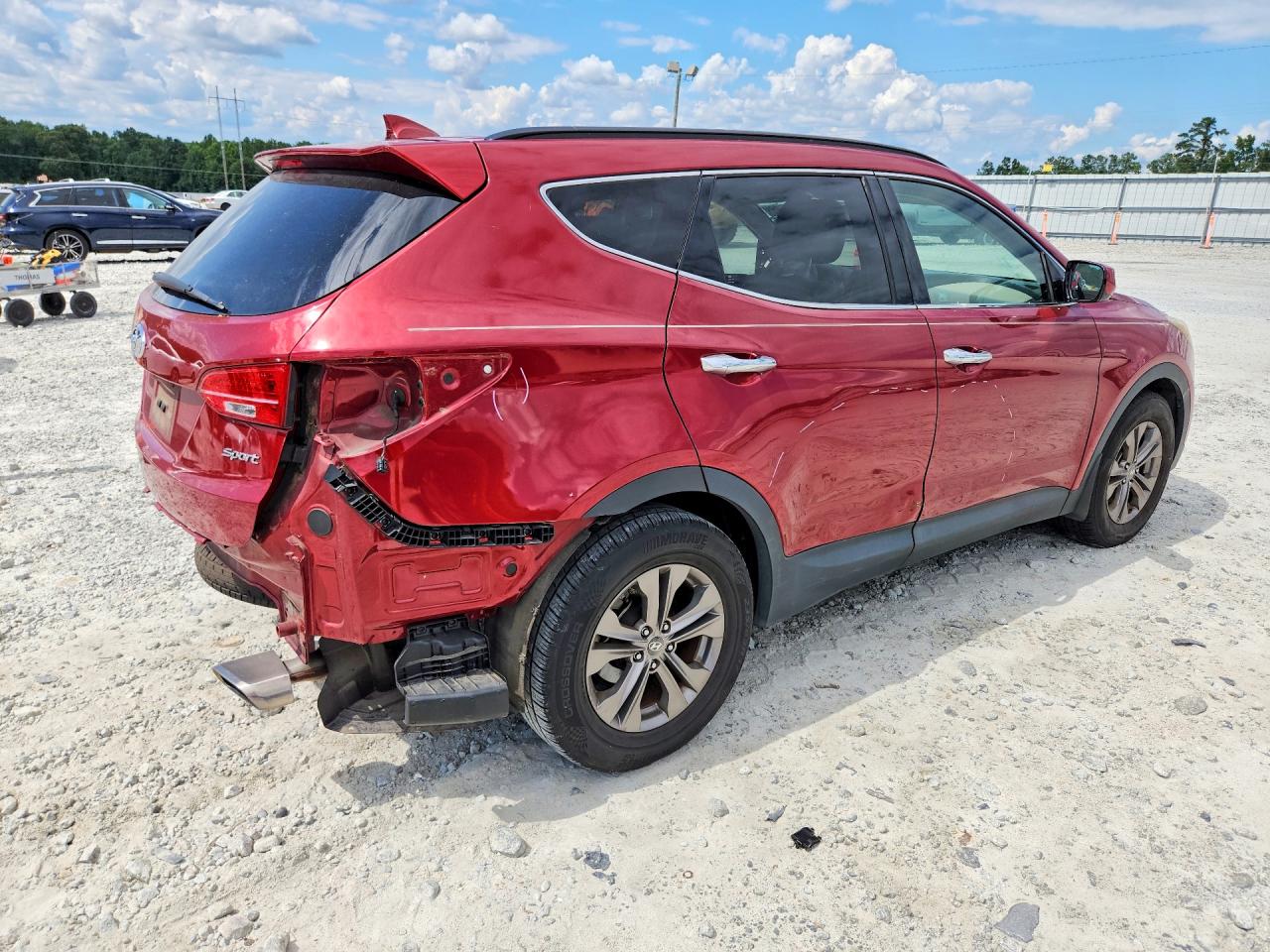 2013 Hyundai Santa Fe Sport 2.4l Burgundy vin: 5XYZU3LB5DG021985