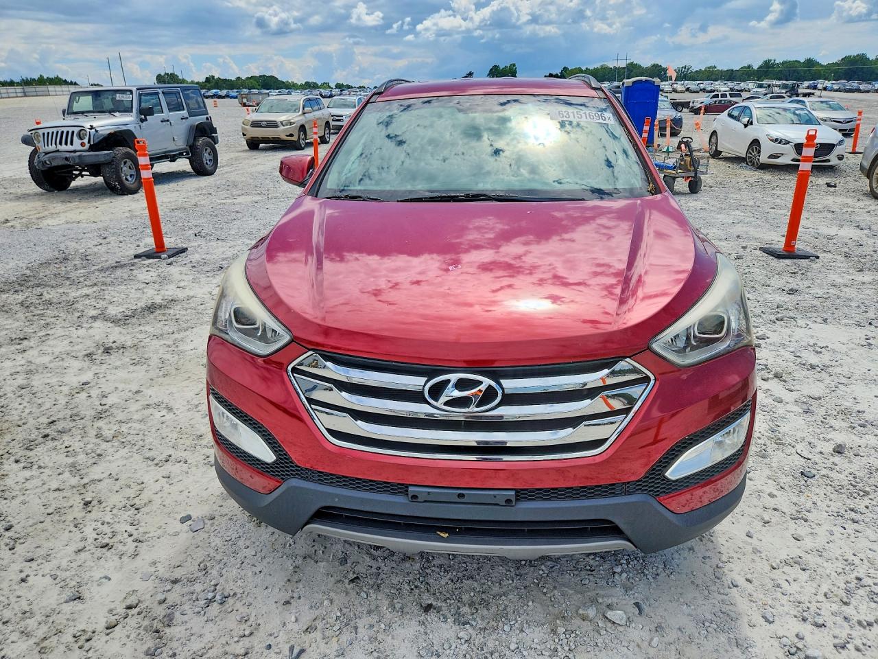 2013 Hyundai Santa Fe Sport 2.4l Burgundy vin: 5XYZU3LB5DG021985