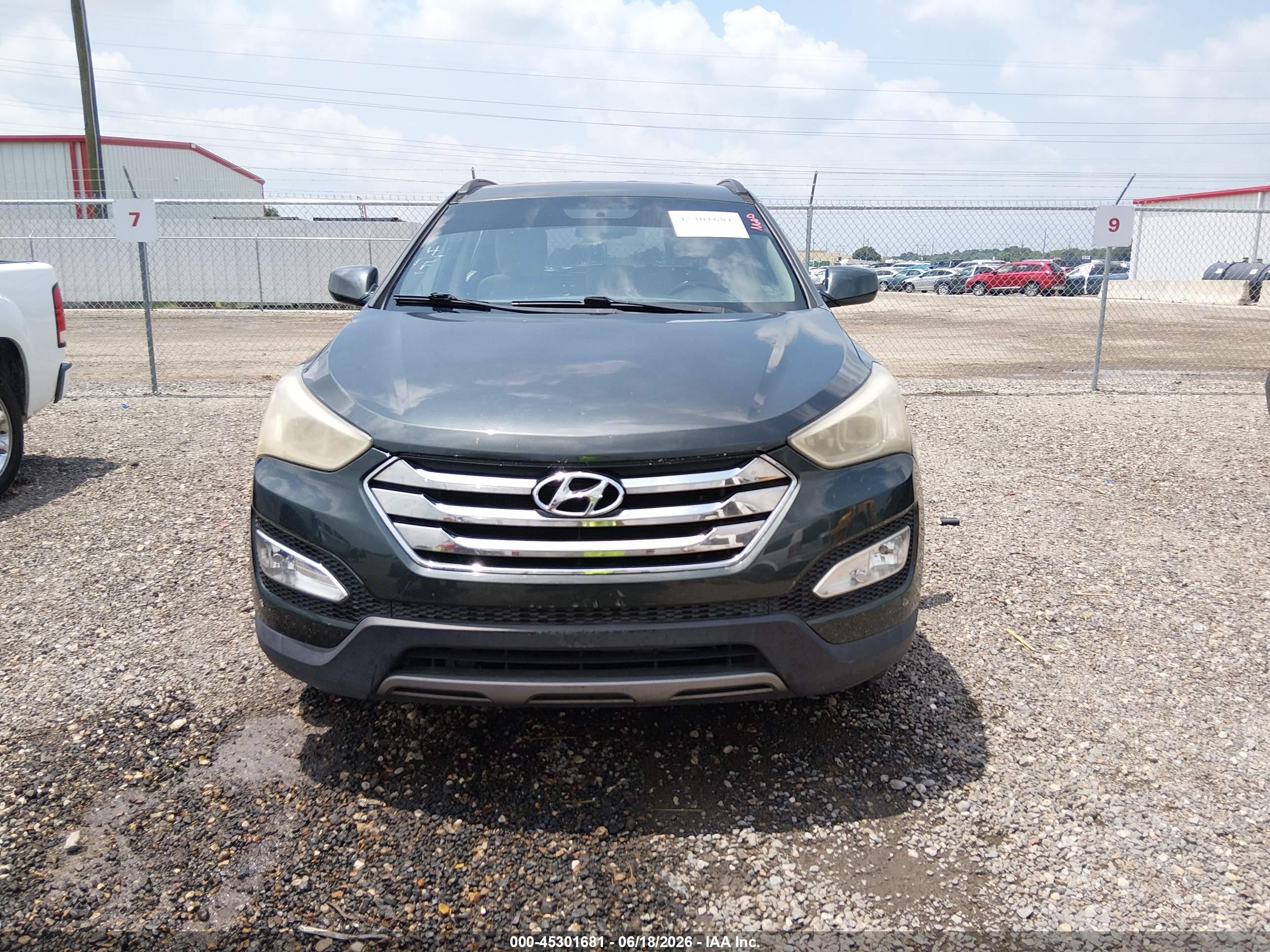 2013 Hyundai Santa Fe Sport Gray vin: 5XYZU3LB5DG036731