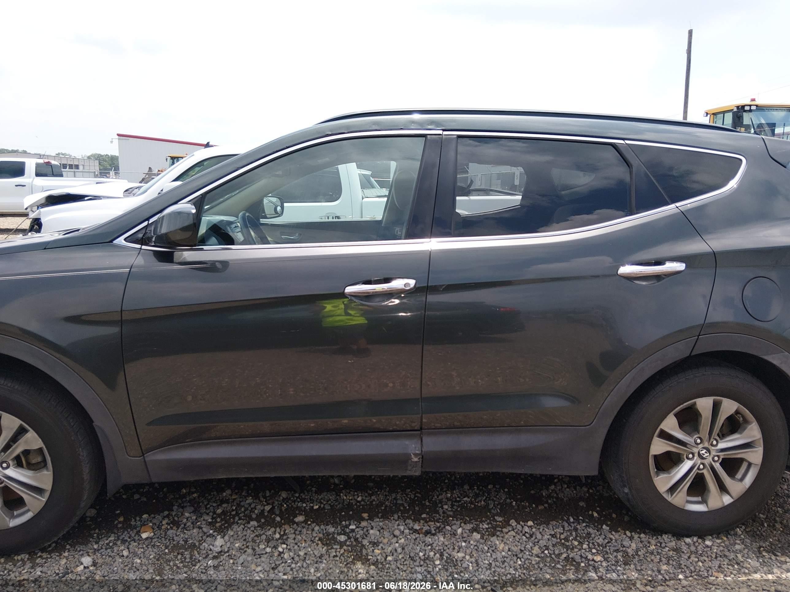 2013 Hyundai Santa Fe Sport Gray vin: 5XYZU3LB5DG036731