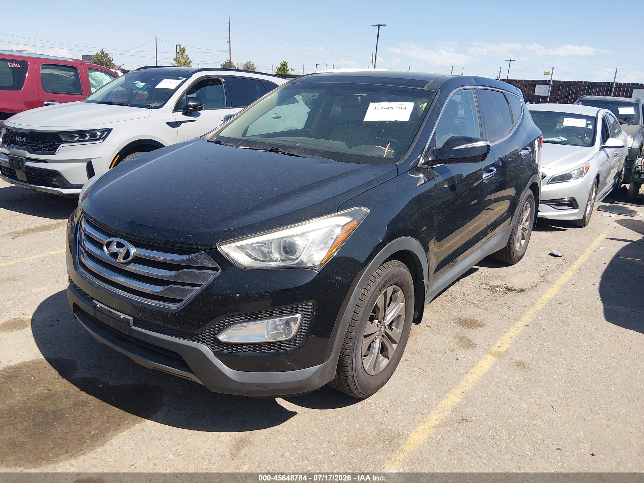 2013 Hyundai Santa Fe Sport Black vin: 5XYZU3LB5DG042481