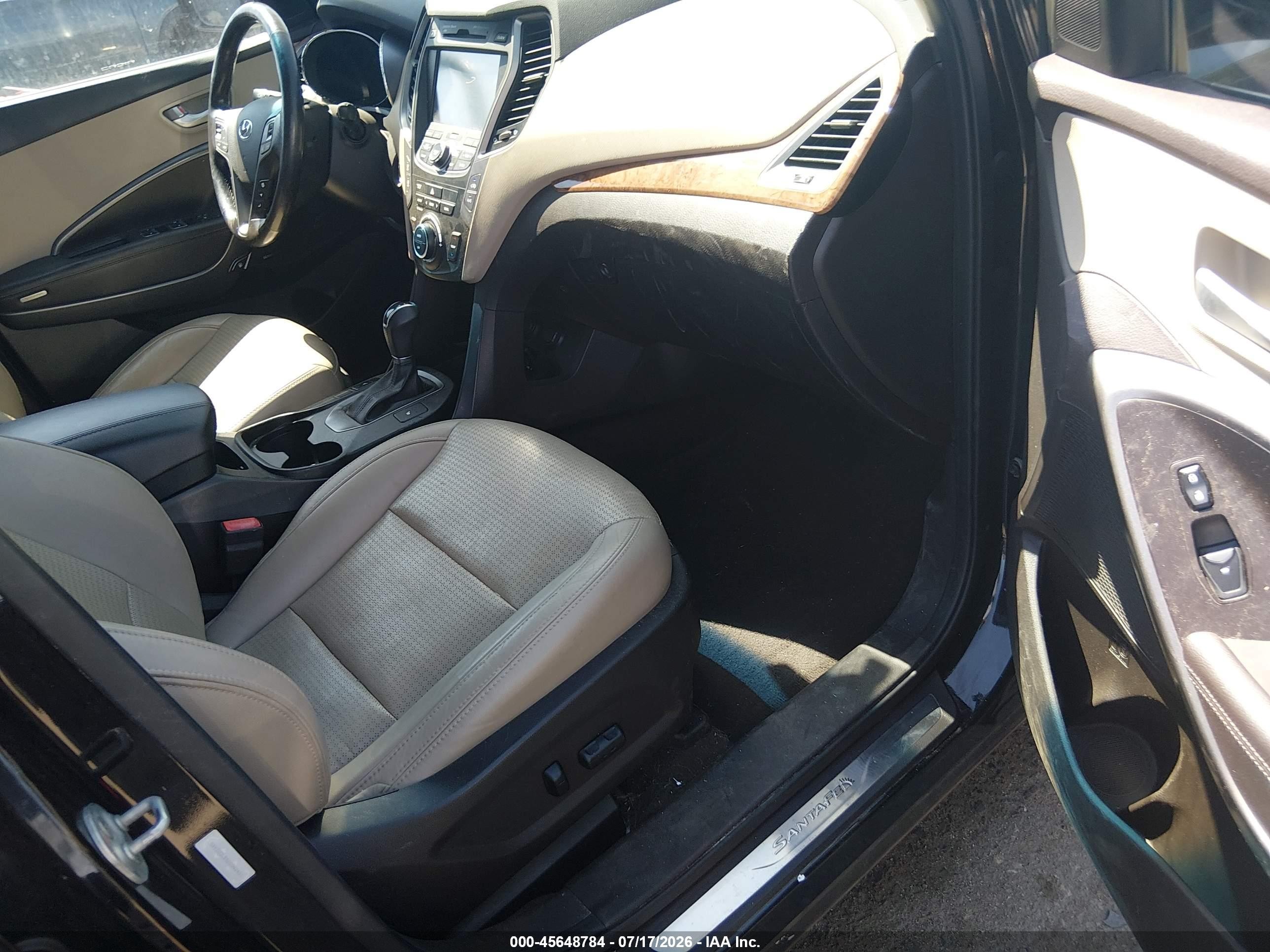 2013 Hyundai Santa Fe Sport Black vin: 5XYZU3LB5DG042481