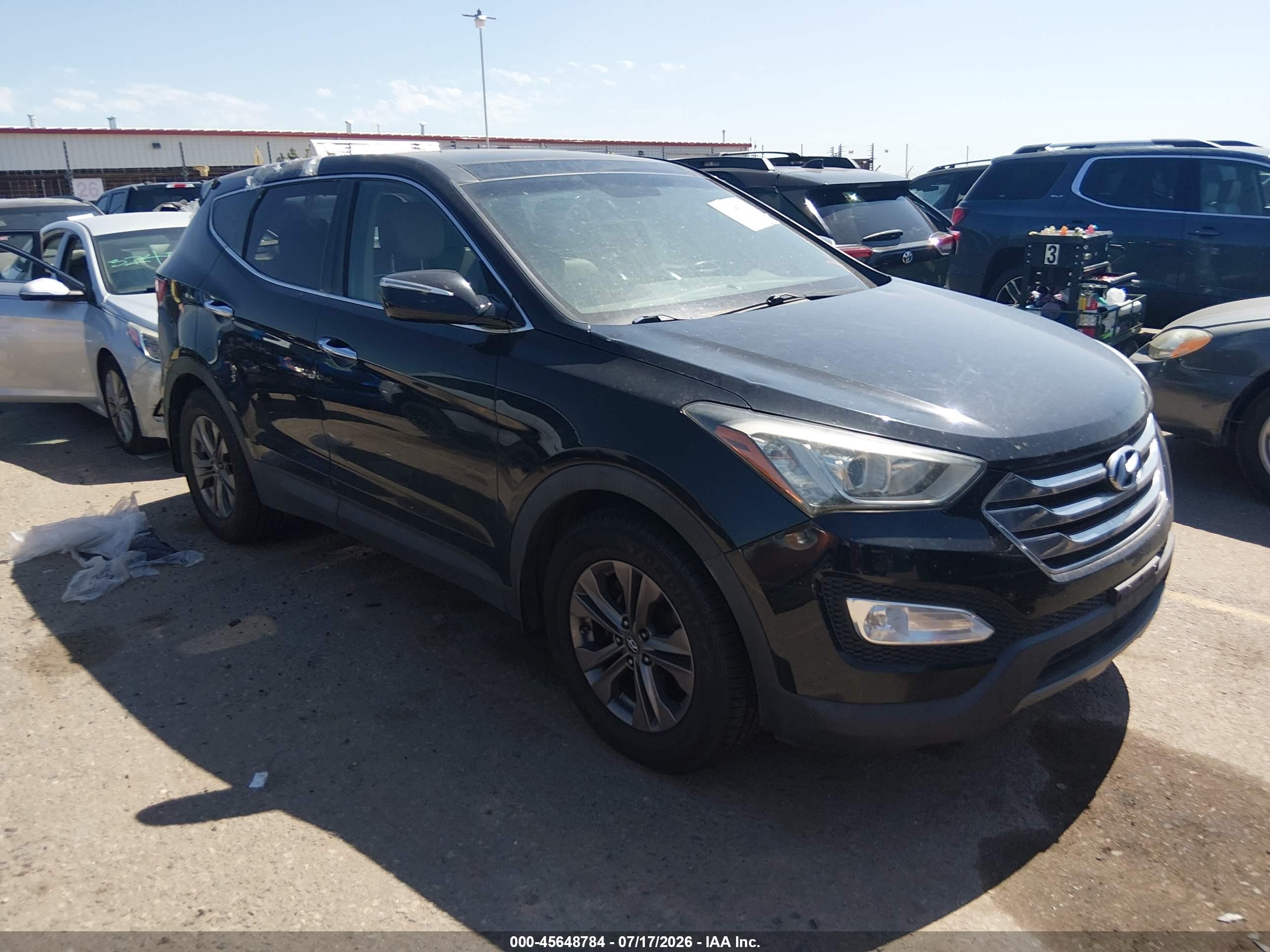 2013 Hyundai Santa Fe Sport Black vin: 5XYZU3LB5DG042481