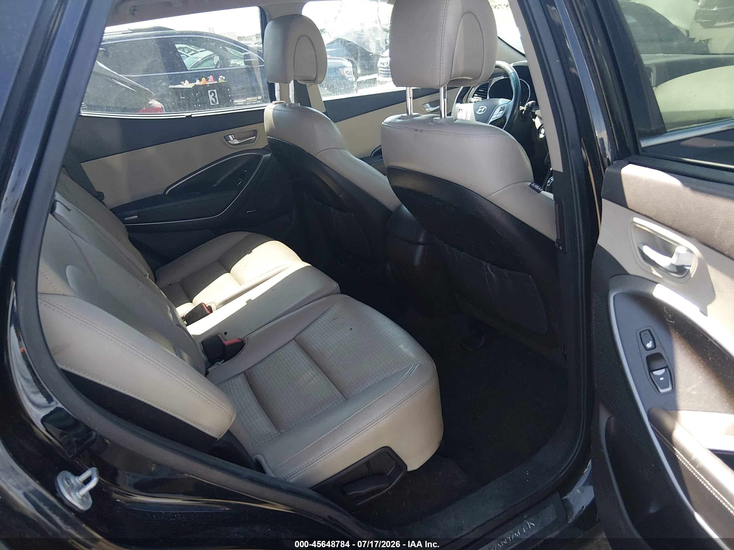 2013 Hyundai Santa Fe Sport Black vin: 5XYZU3LB5DG042481