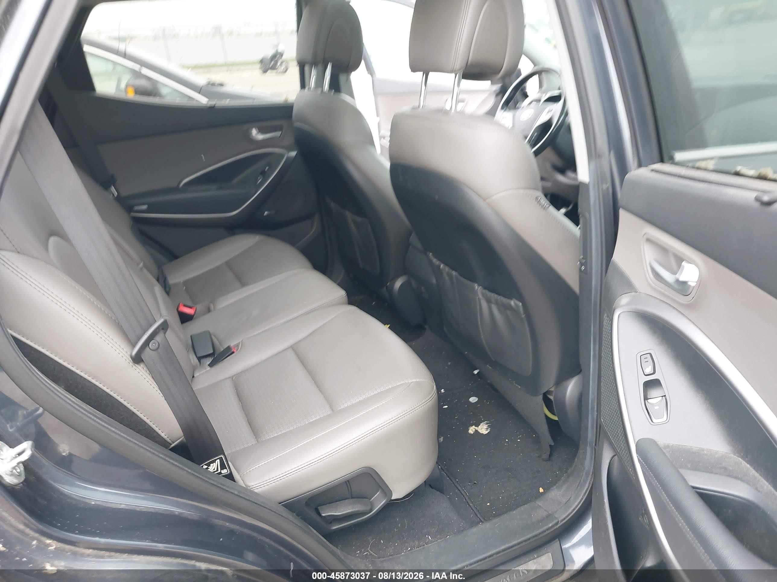 2013 Hyundai Santa Fe Sport Gray vin: 5XYZU3LB5DG058843