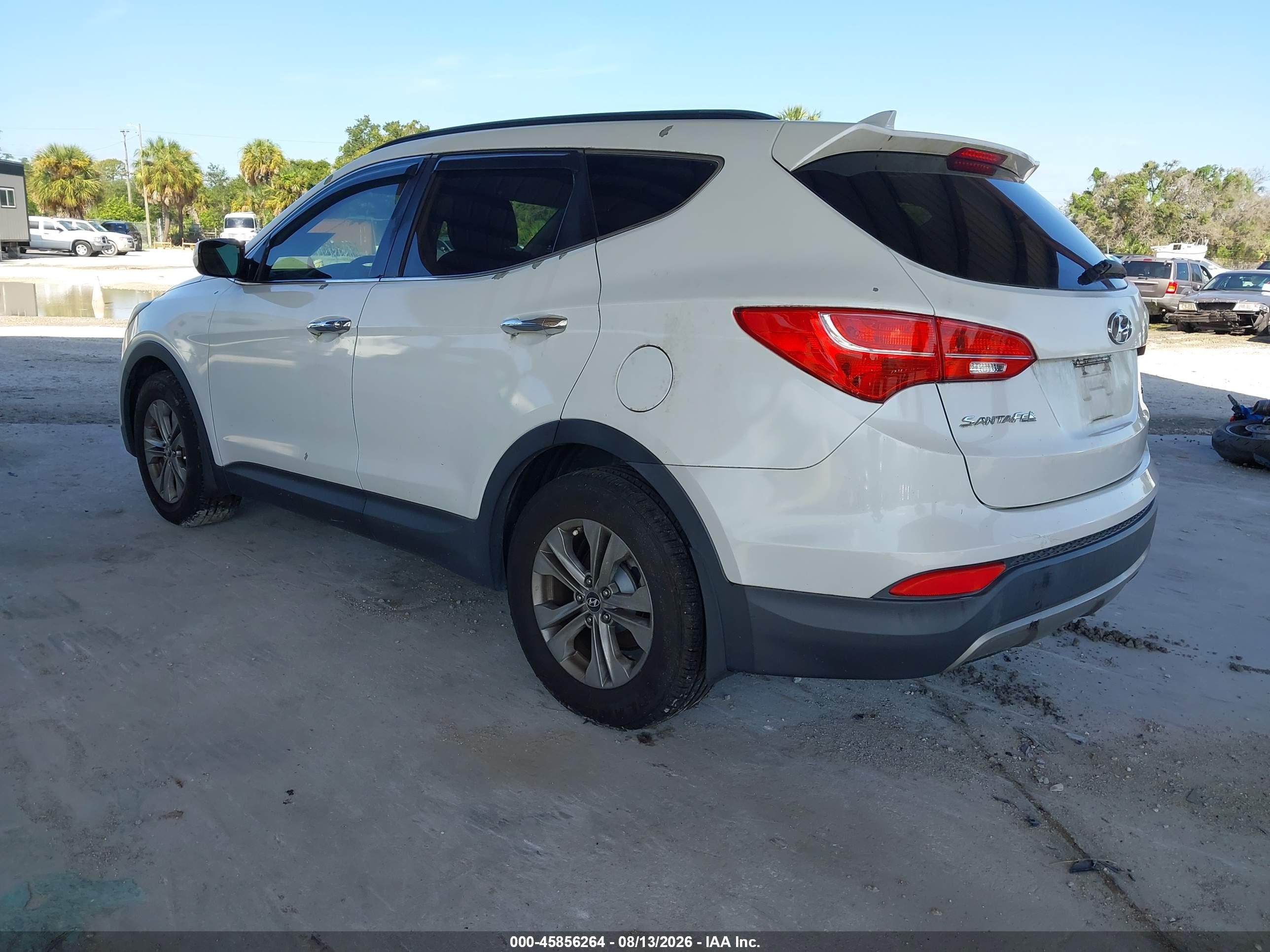 2013 Hyundai Santa Fe Sport Белый vin: 5XYZU3LB5DG067378