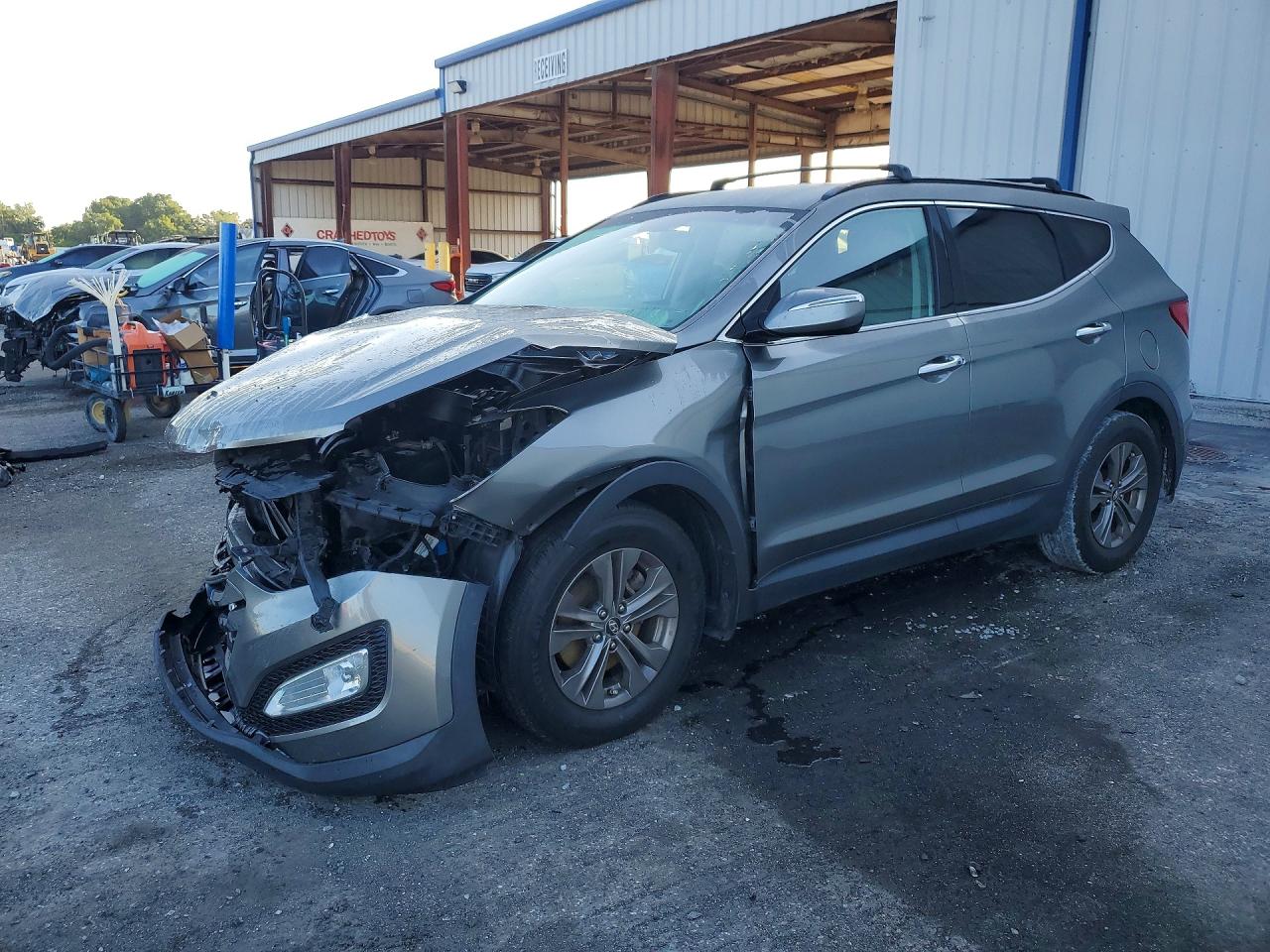 2013 Hyundai Santa Fe Sport 2.4l Gray vin: 5XYZU3LB5DG118913