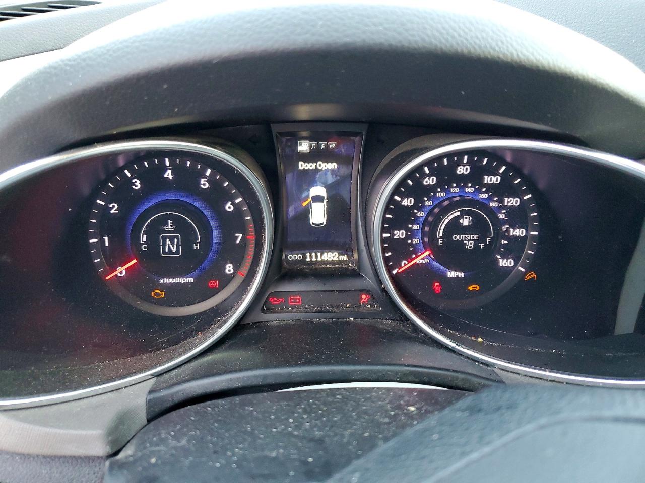 2013 Hyundai Santa Fe Sport 2.4l Gray vin: 5XYZU3LB5DG118913