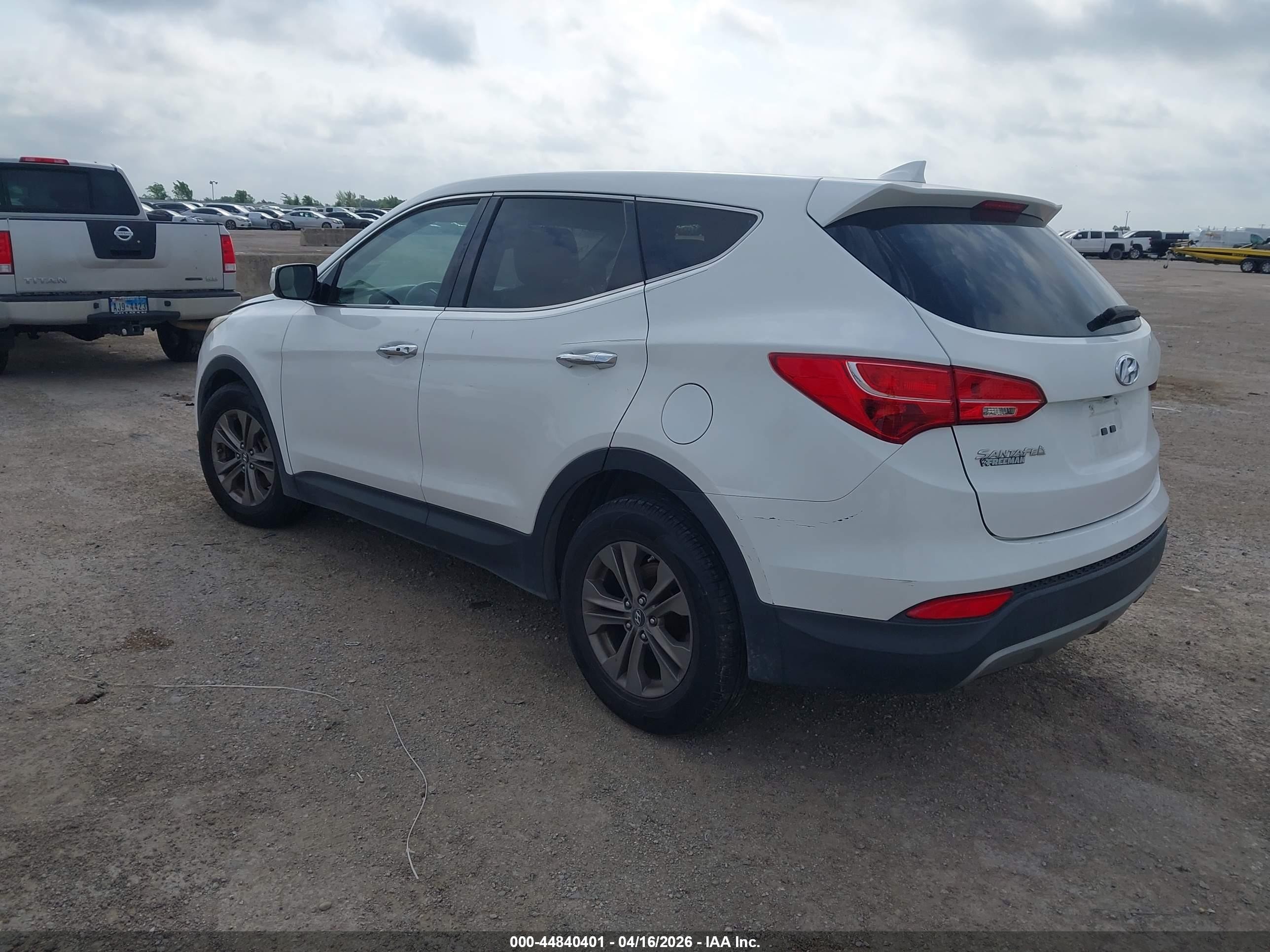 2013 Hyundai Santa Fe Sport Белый vin: 5XYZU3LB5DG123142