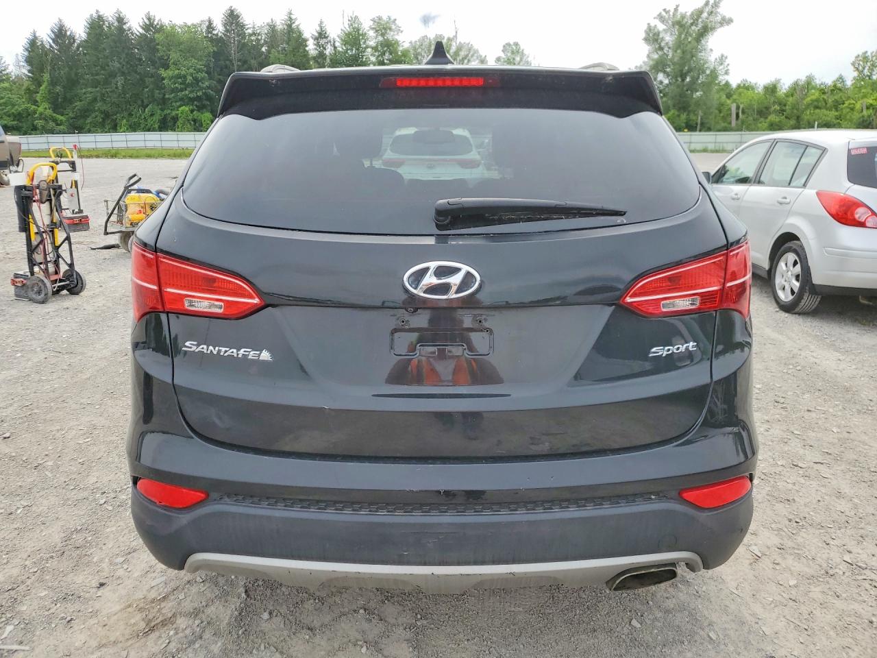 2014 Hyundai Santa Fe Sport 2.4l Black vin: 5XYZU3LB5EG134921