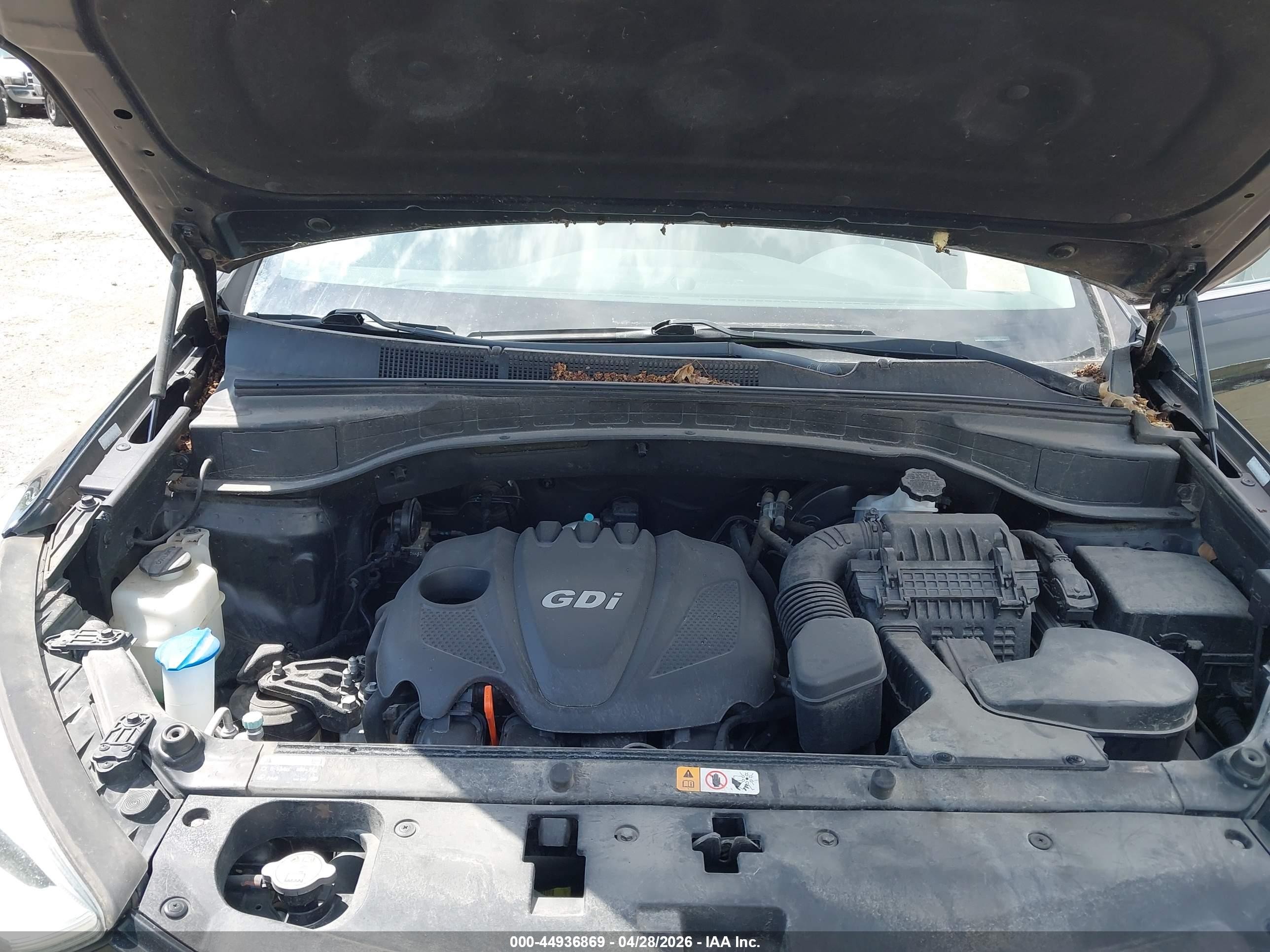2014 Hyundai Santa Fe Sport 2.4l Black vin: 5XYZU3LB5EG148415
