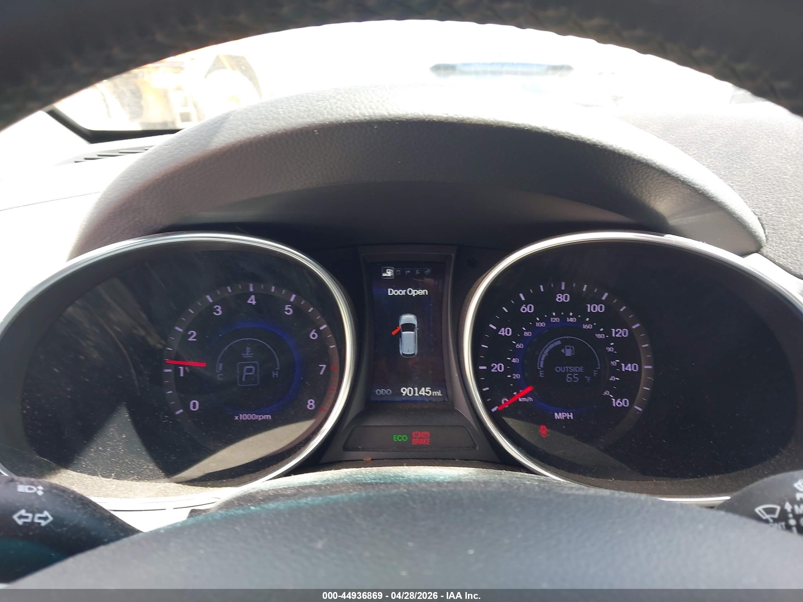2014 Hyundai Santa Fe Sport 2.4l Black vin: 5XYZU3LB5EG148415