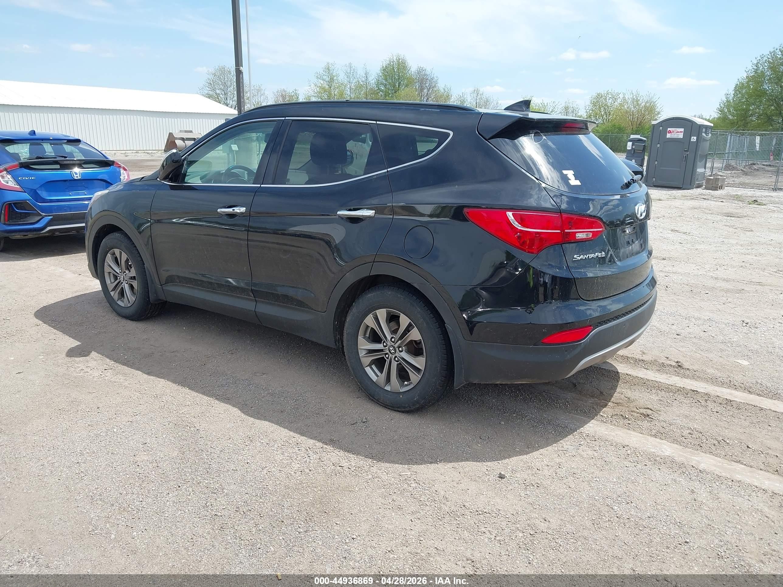 2014 Hyundai Santa Fe Sport 2.4l Black vin: 5XYZU3LB5EG148415
