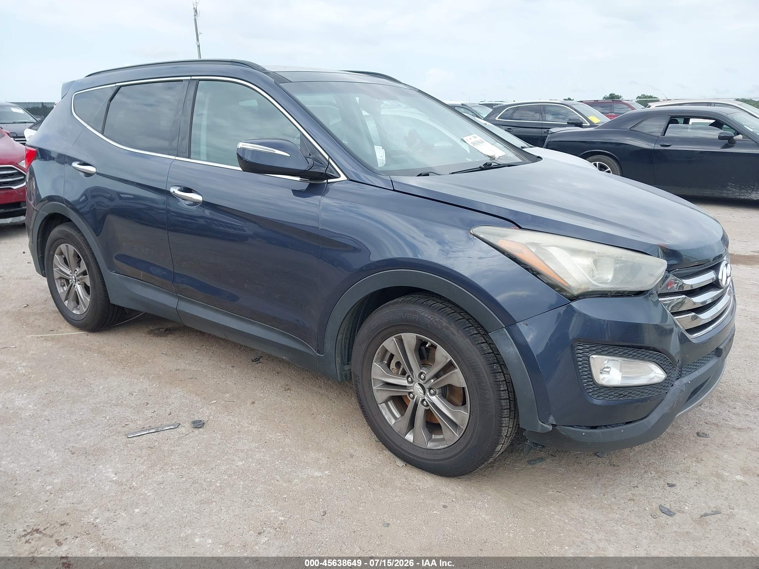 2014 Hyundai Santa Fe Sport 2.4l Gray vin: 5XYZU3LB5EG150195