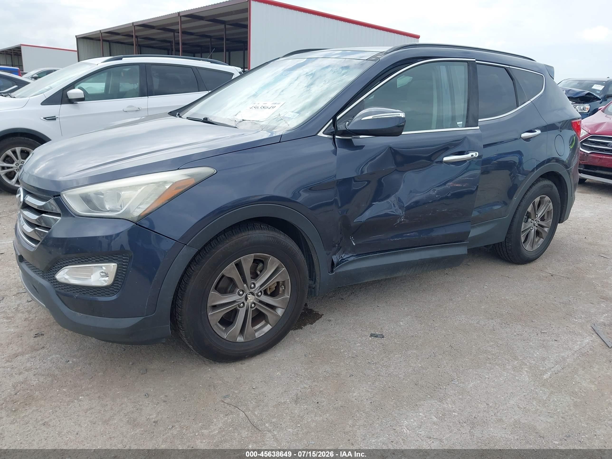2014 Hyundai Santa Fe Sport 2.4l Gray vin: 5XYZU3LB5EG150195