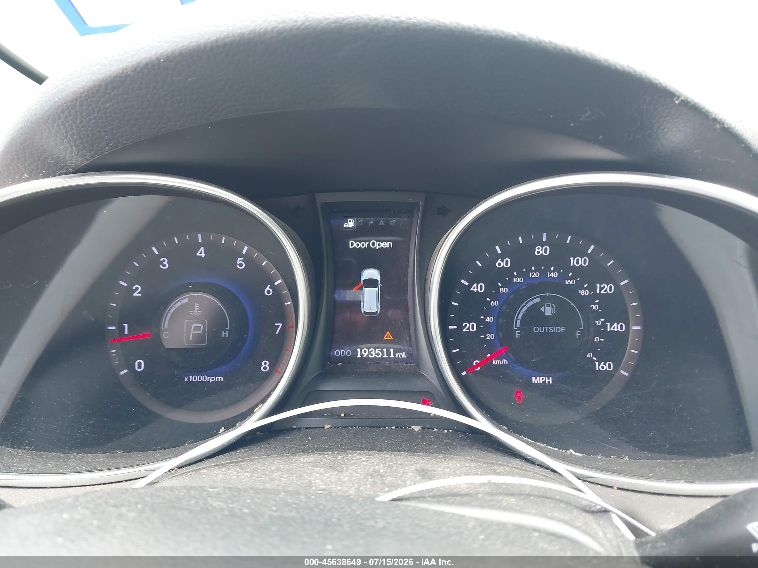 2014 Hyundai Santa Fe Sport 2.4l Gray vin: 5XYZU3LB5EG150195