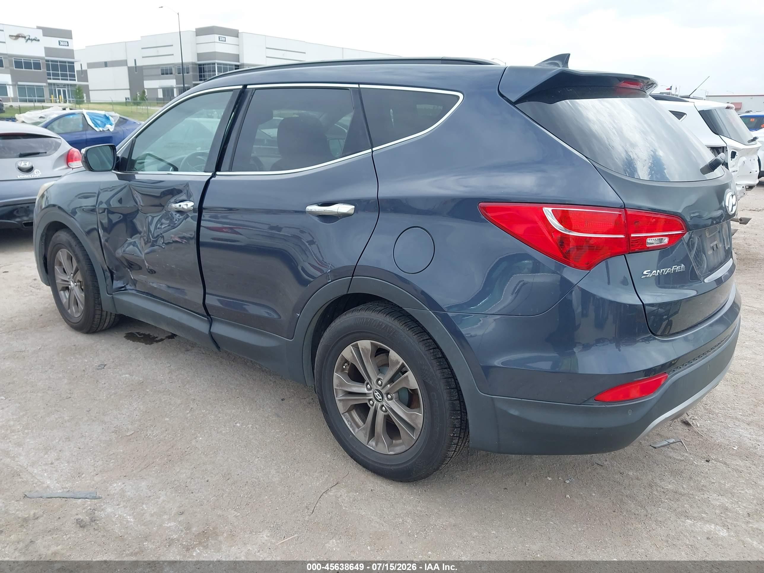 2014 Hyundai Santa Fe Sport 2.4l Gray vin: 5XYZU3LB5EG150195