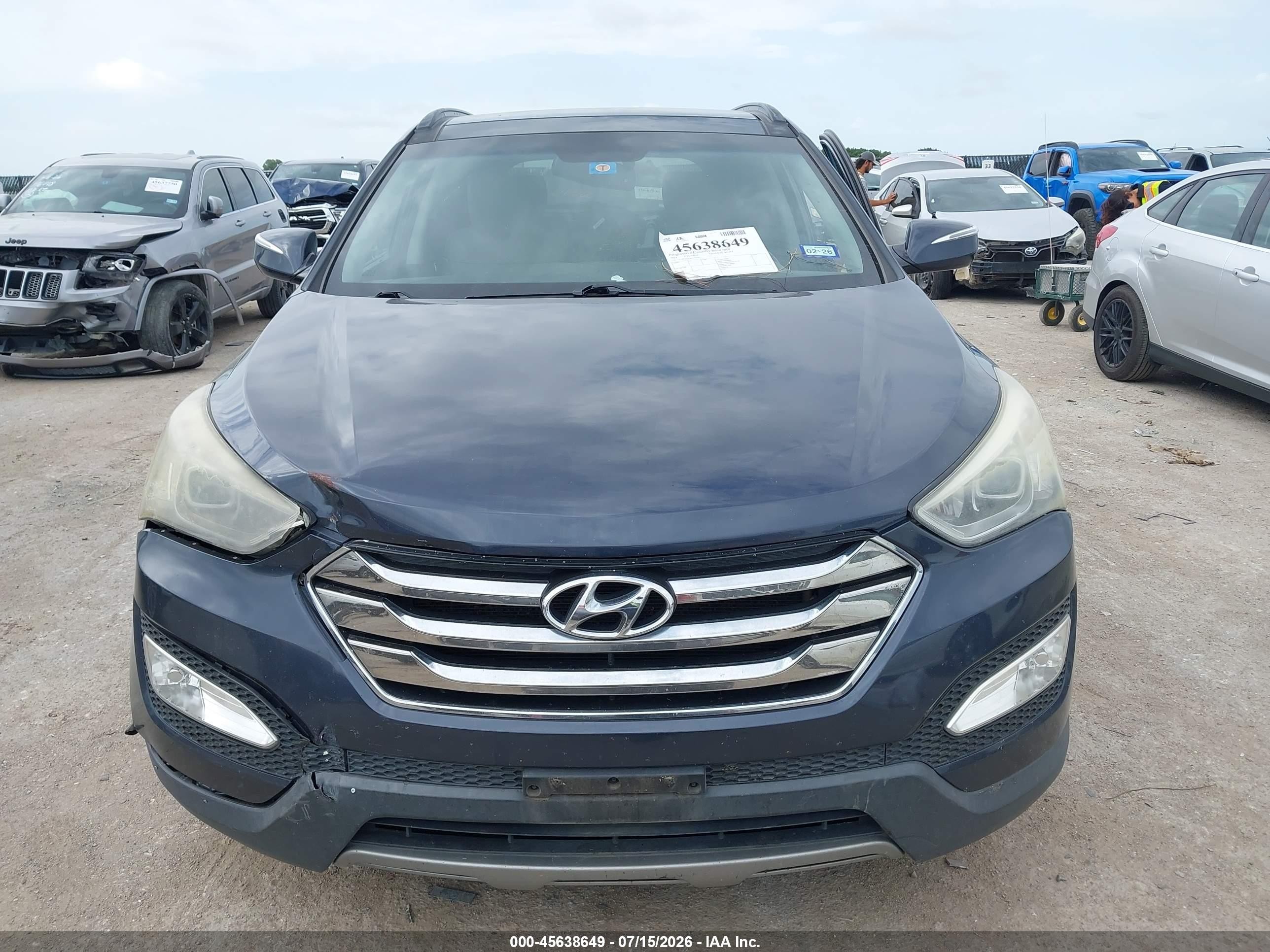 2014 Hyundai Santa Fe Sport 2.4l Gray vin: 5XYZU3LB5EG150195