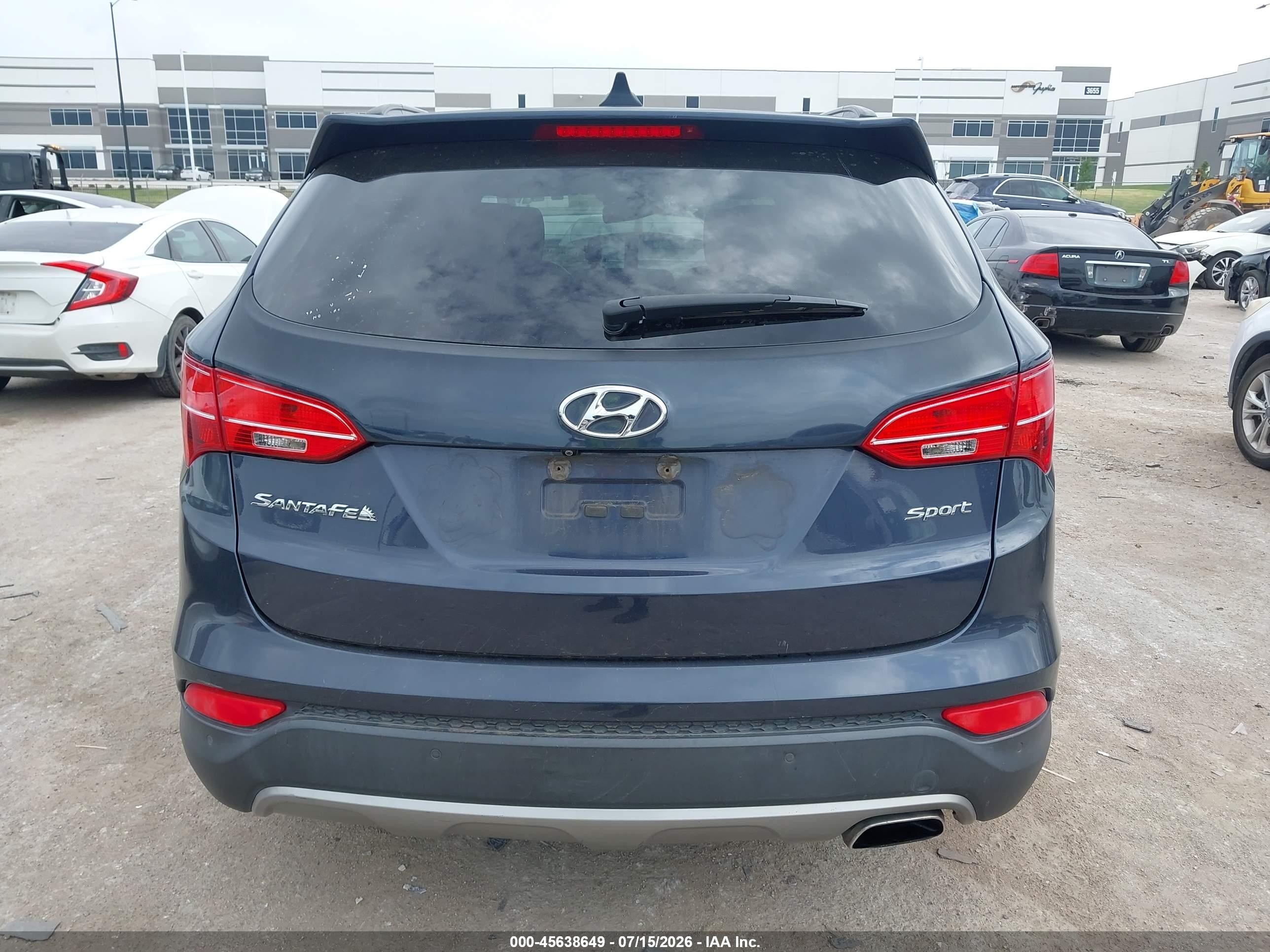 2014 Hyundai Santa Fe Sport 2.4l Gray vin: 5XYZU3LB5EG150195