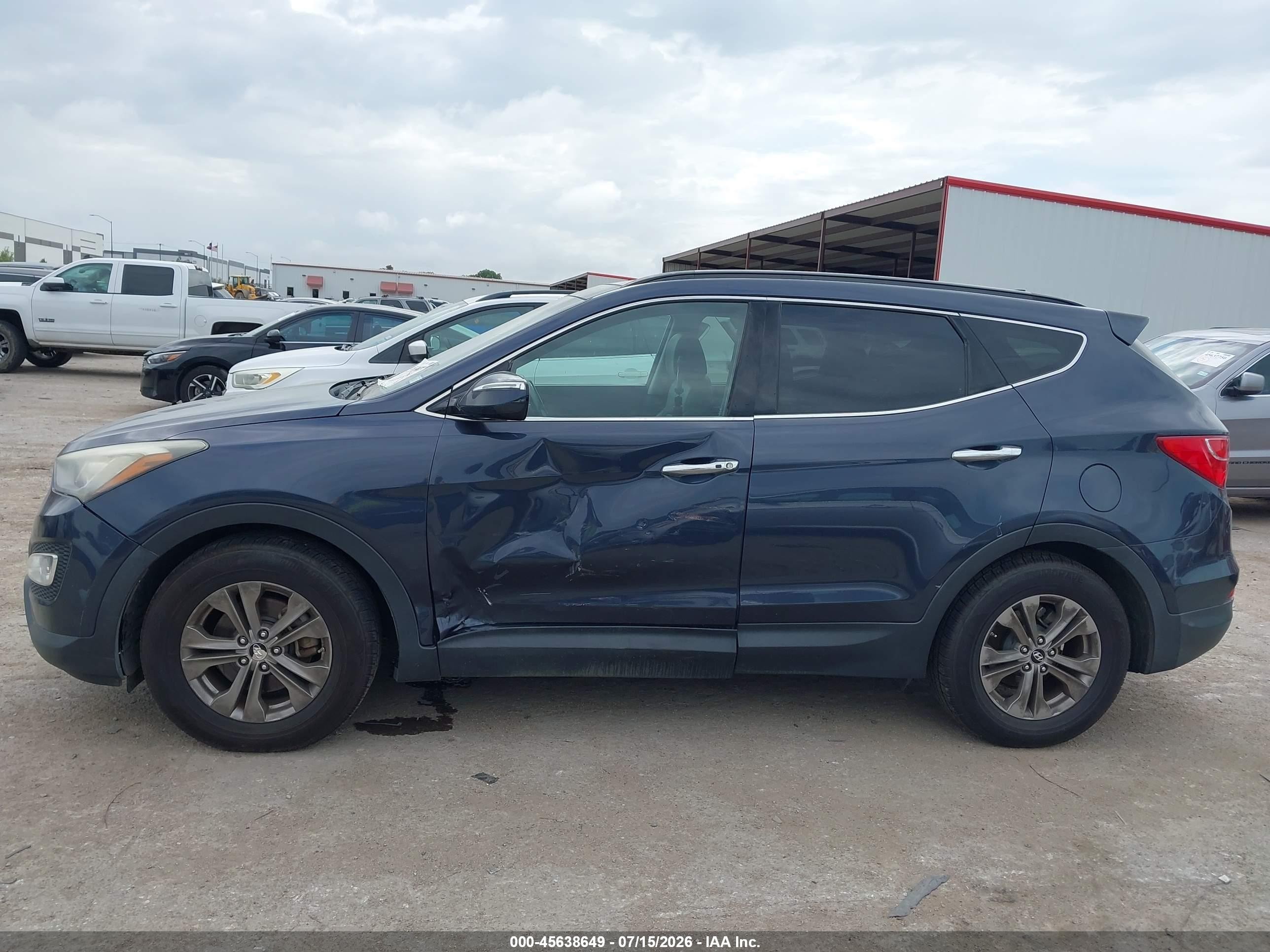 2014 Hyundai Santa Fe Sport 2.4l Gray vin: 5XYZU3LB5EG150195