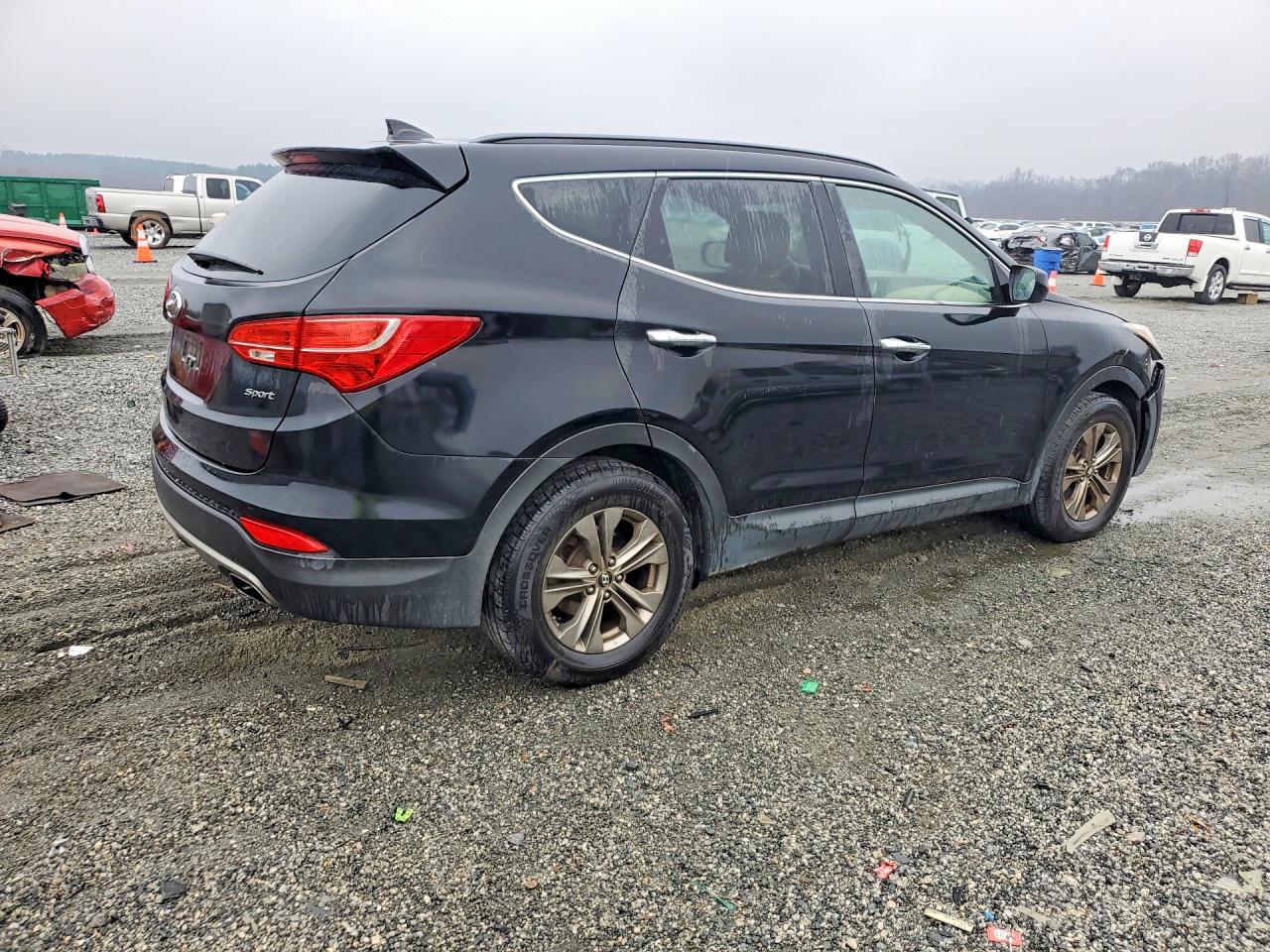 2014 Hyundai Santa Fe Sport 2.4l Black vin: 5XYZU3LB5EG158135