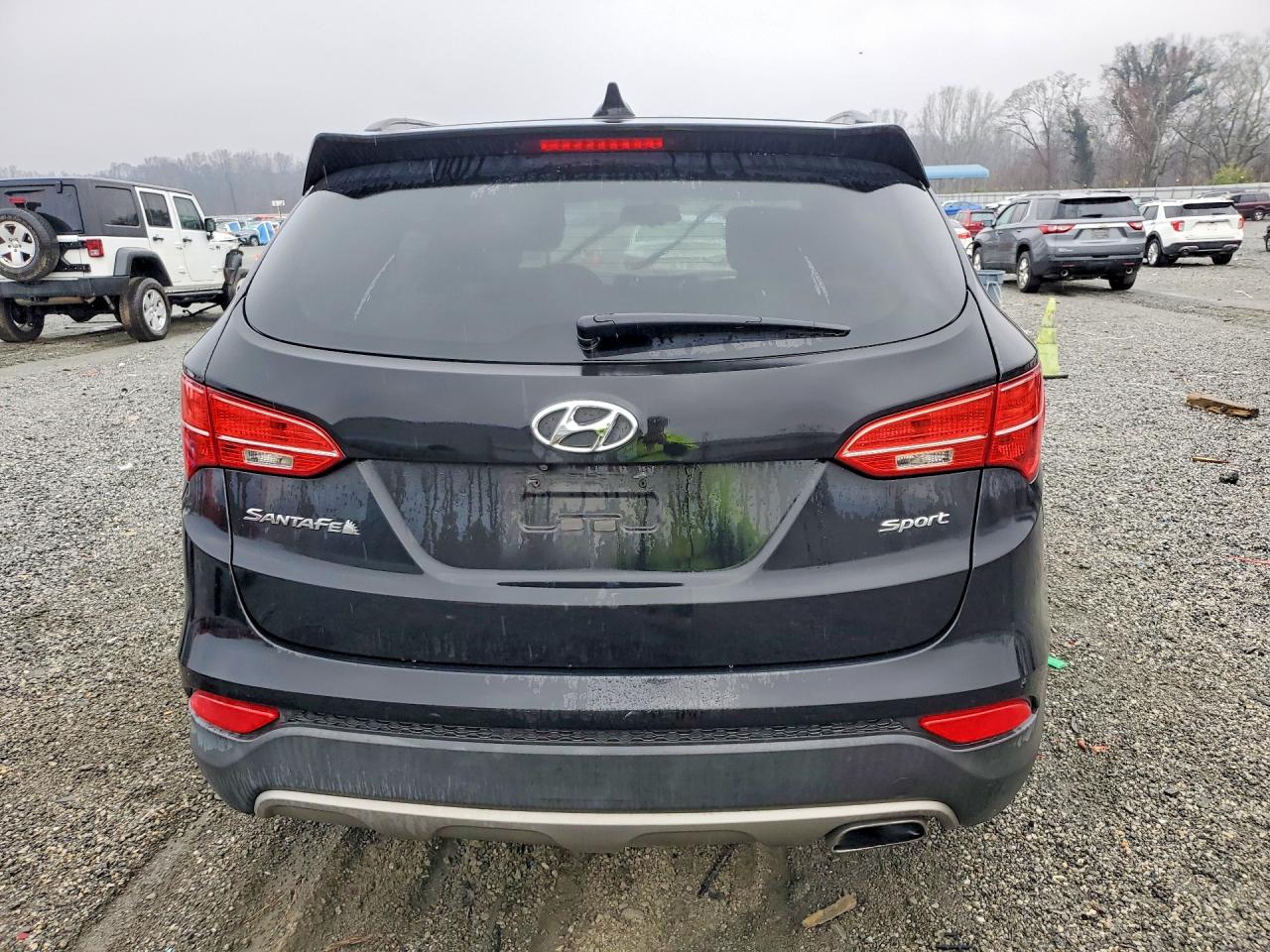 2014 Hyundai Santa Fe Sport 2.4l Black vin: 5XYZU3LB5EG158135