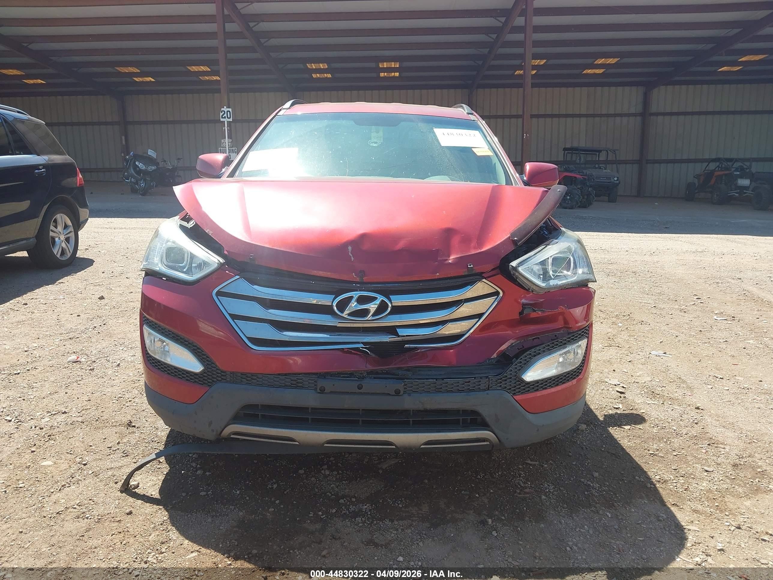 2014 Hyundai Santa Fe Sport 2.4l Red vin: 5XYZU3LB5EG162783