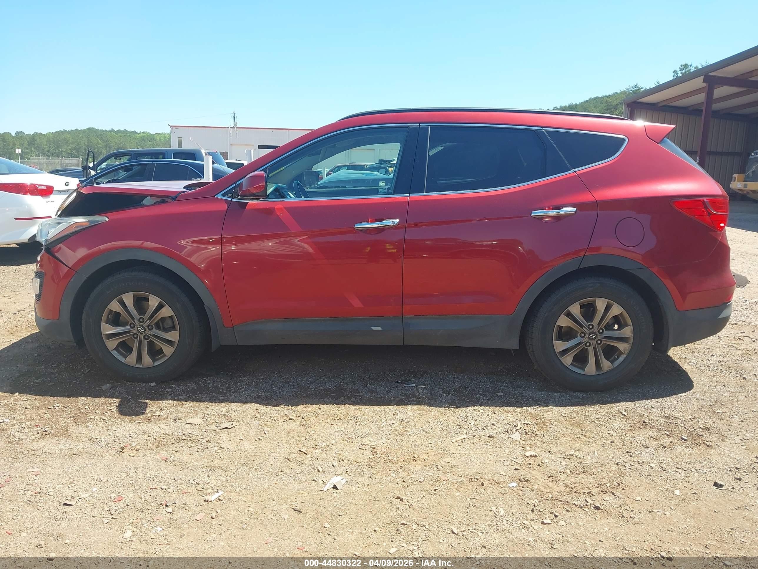 2014 Hyundai Santa Fe Sport 2.4l Red vin: 5XYZU3LB5EG162783