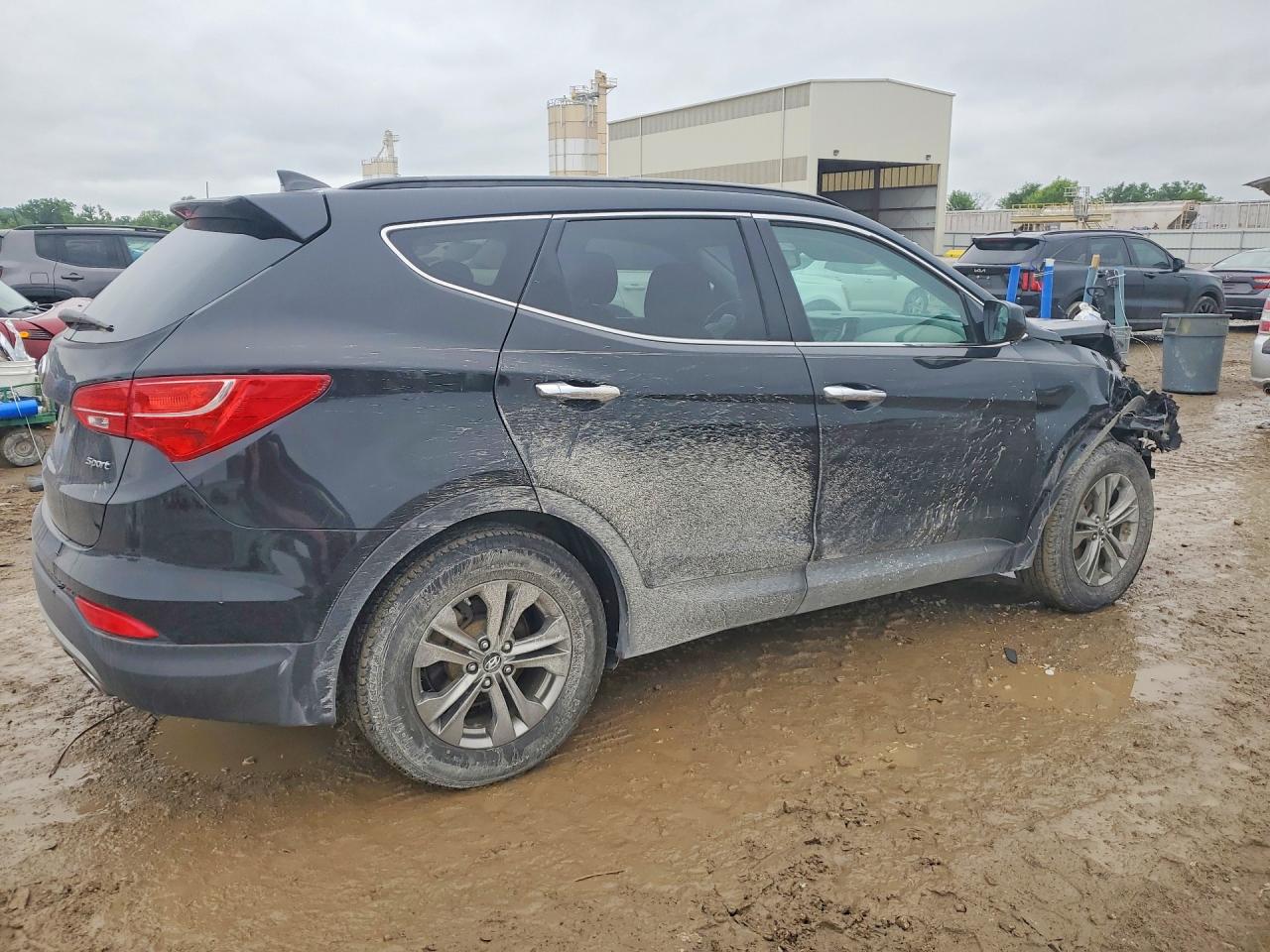 2014 Hyundai Santa Fe Sport 2.4l Black vin: 5XYZU3LB5EG166140