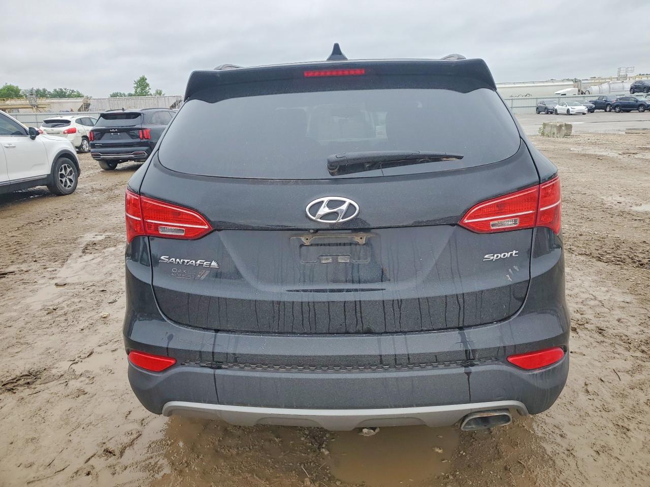 2014 Hyundai Santa Fe Sport 2.4l Black vin: 5XYZU3LB5EG166140