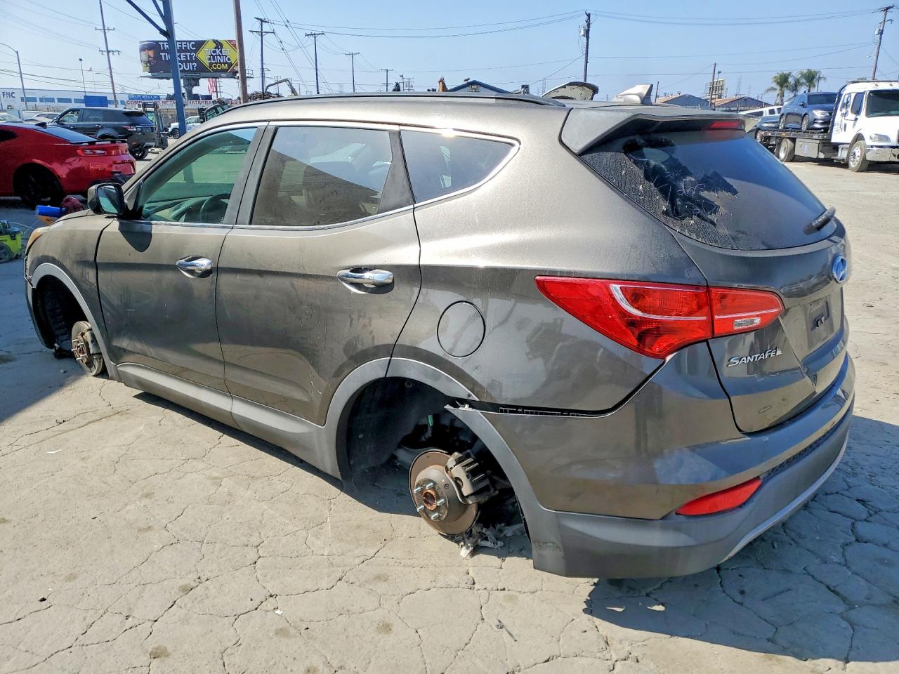 2014 Hyundai Santa Fe Sport 2.4l Black vin: 5XYZU3LB5EG166266