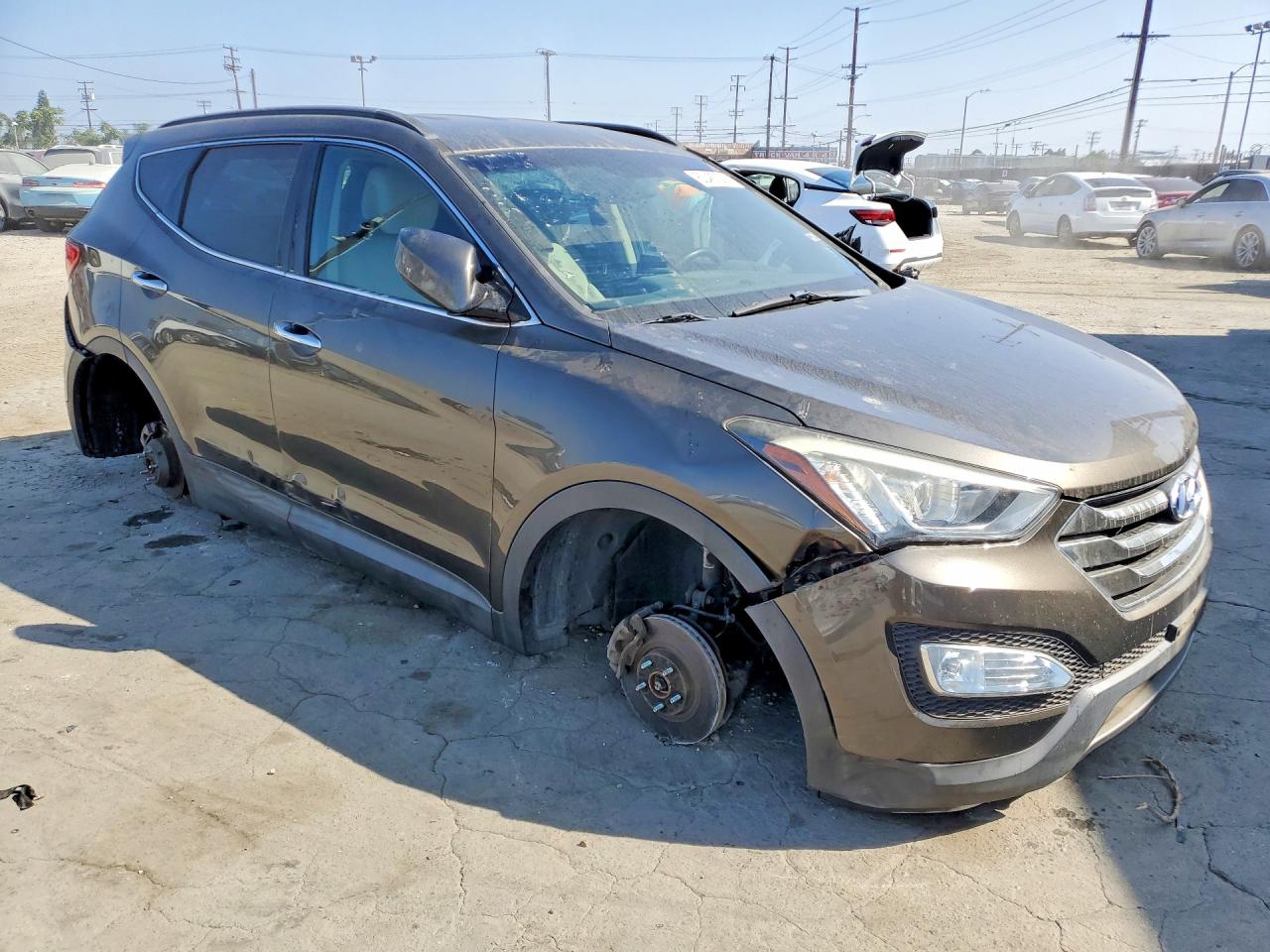 2014 Hyundai Santa Fe Sport 2.4l Black vin: 5XYZU3LB5EG166266