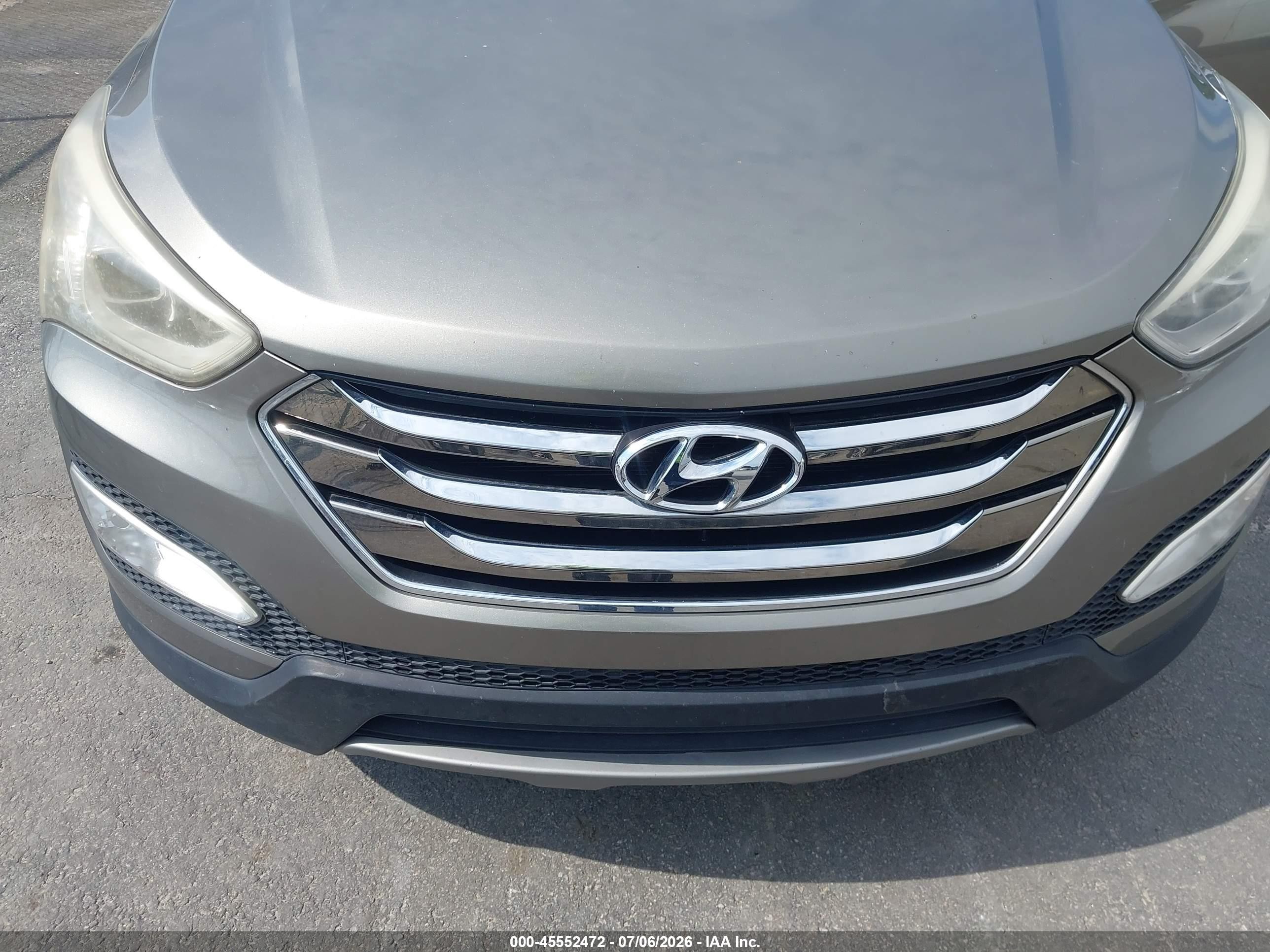 2014 Hyundai Santa Fe Sport 2.4l Gray vin: 5XYZU3LB5EG173220