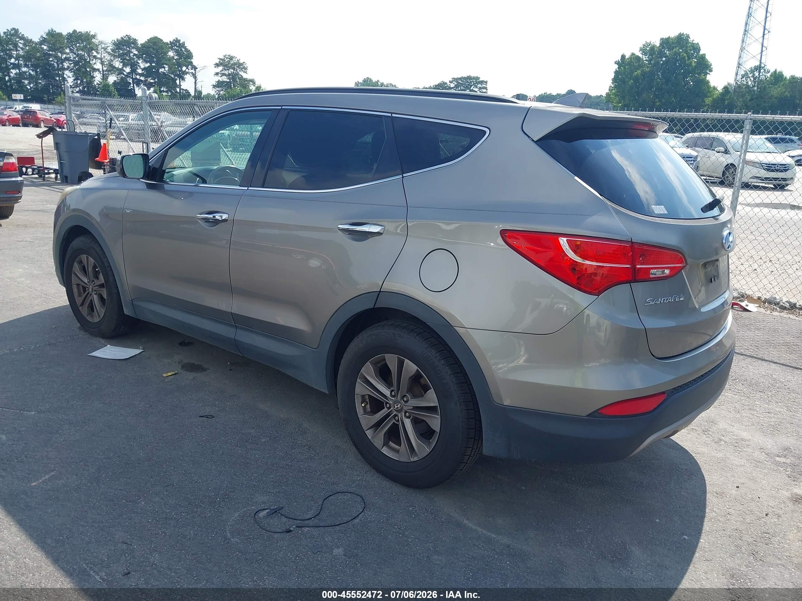 2014 Hyundai Santa Fe Sport 2.4l Gray vin: 5XYZU3LB5EG173220