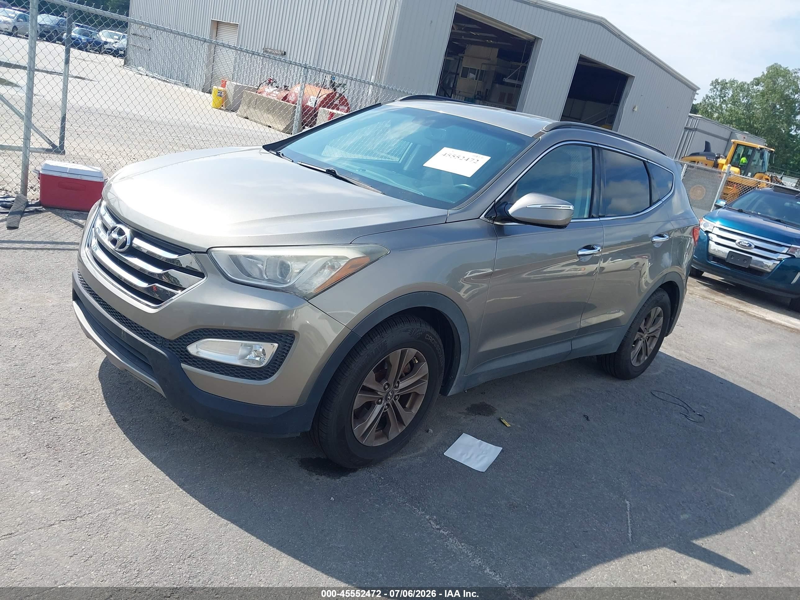 2014 Hyundai Santa Fe Sport 2.4l Gray vin: 5XYZU3LB5EG173220