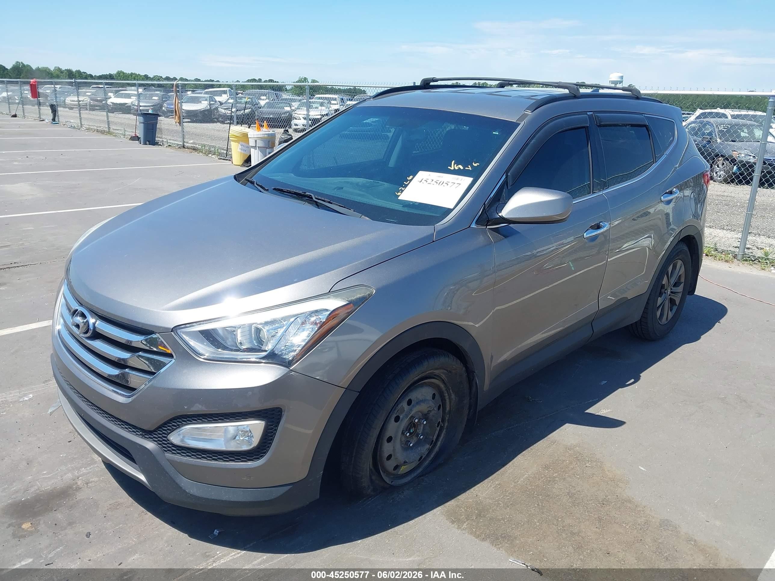 2014 Hyundai Santa Fe Sport 2.4l Серый vin: 5XYZU3LB5EG187148