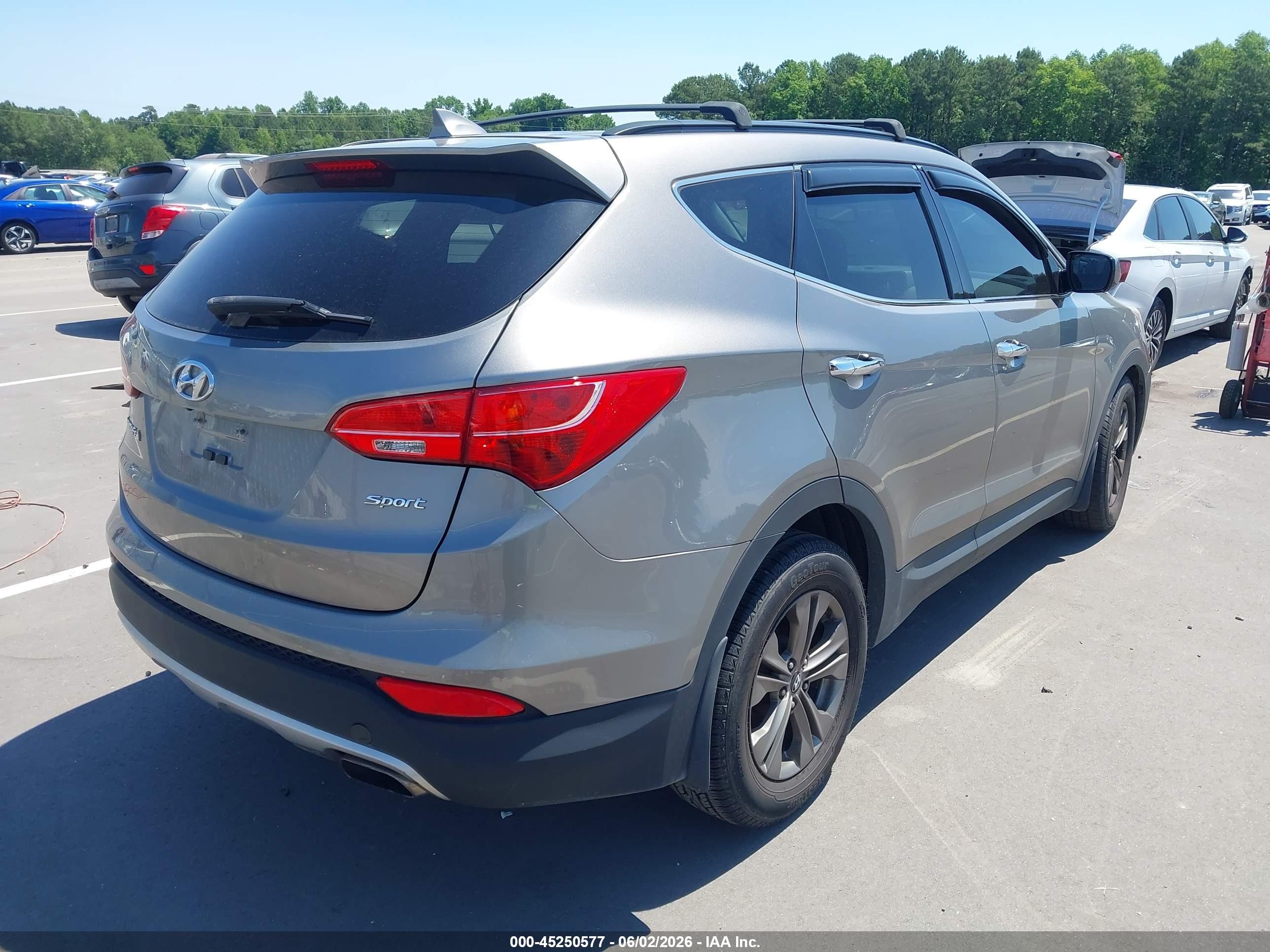 2014 Hyundai Santa Fe Sport 2.4l Серый vin: 5XYZU3LB5EG187148