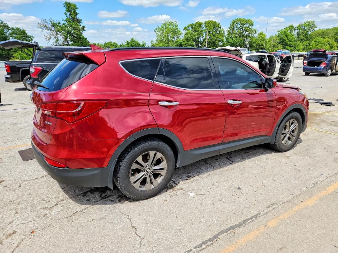 2014 Hyundai Santa Fe Sport 2.4l Красный vin: 5XYZU3LB5EG208998